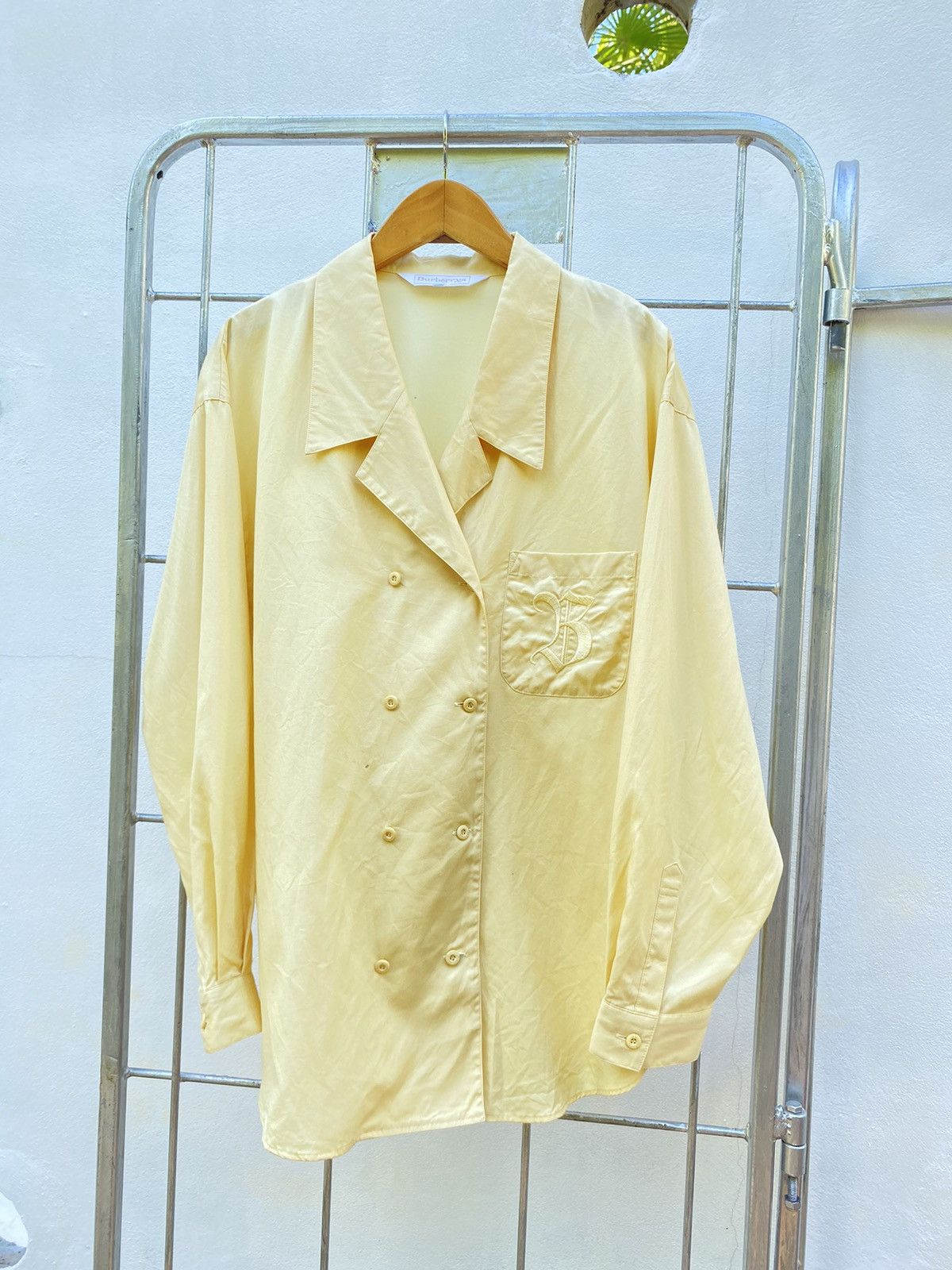 Burberry Burberry yellow long-sleeved shirt with front buttons Size M / US 6-8 / IT 42-44 - 1 Thumbnail