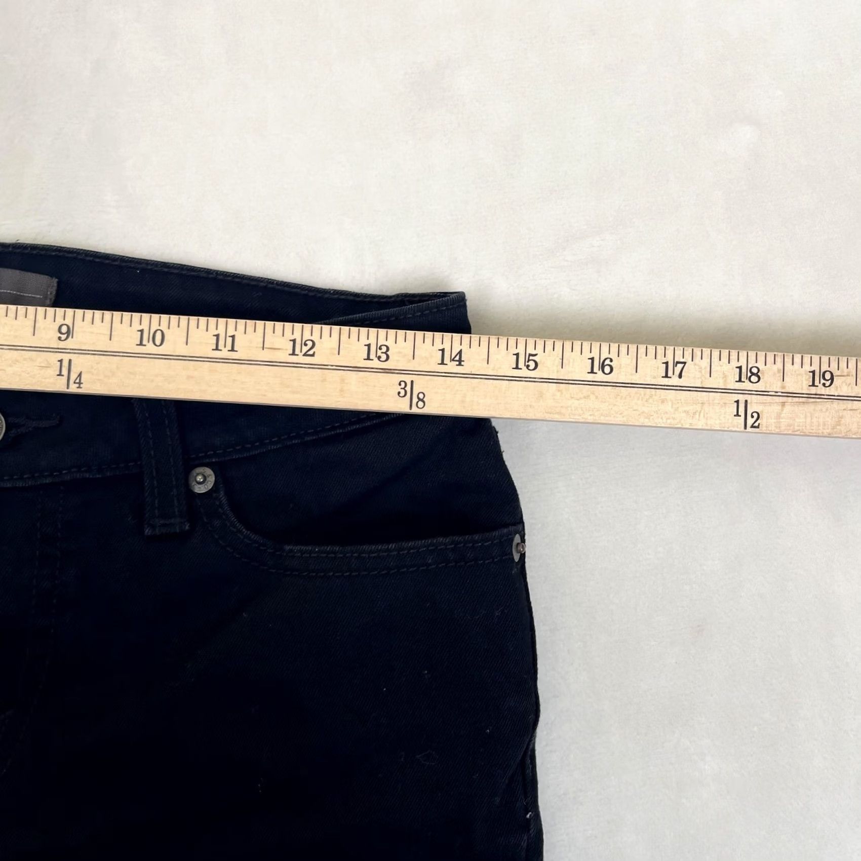 Levi's Levi's Jegging Jeans Womens W29 L30 Black Distressed Stretch Denim Slim Fit Pockets Zip 5-Pocket Size 29" - 5 Thumbnail