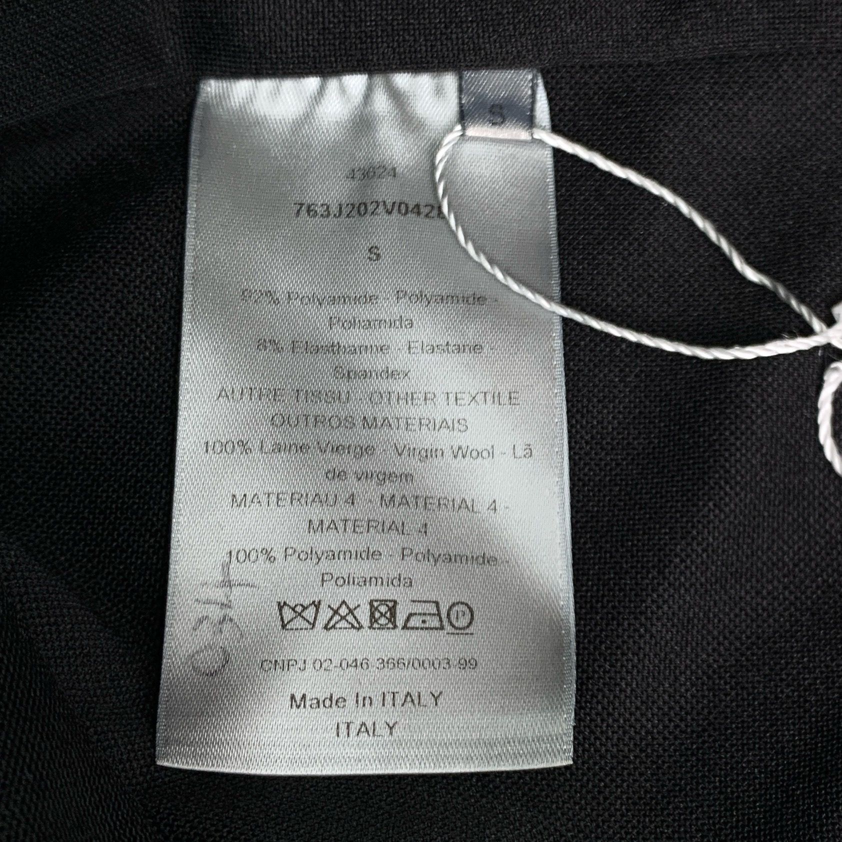 Dior Christian Dior Mens Black Wool & Polyamide Hoodie Jacket Wit Size US S / EU 44-46 / 1 - 3 Thumbnail