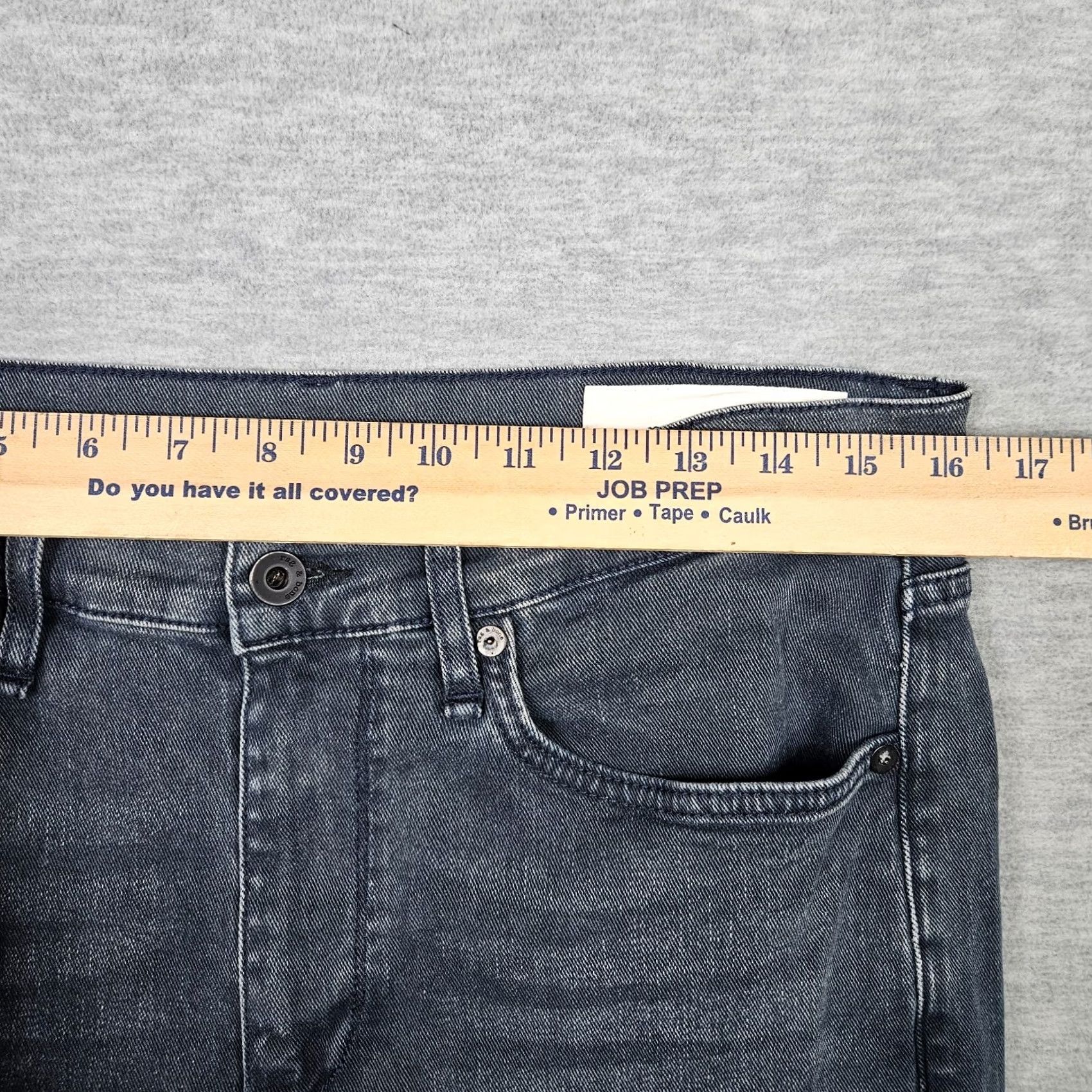 Rag & Bone rag & bone Fit 2 Slim Light Black Mid rise Men's Casual Jeans 32 Regular 5-Pocket Denim Size US 32 / EU 48 - 7 Thumbnail