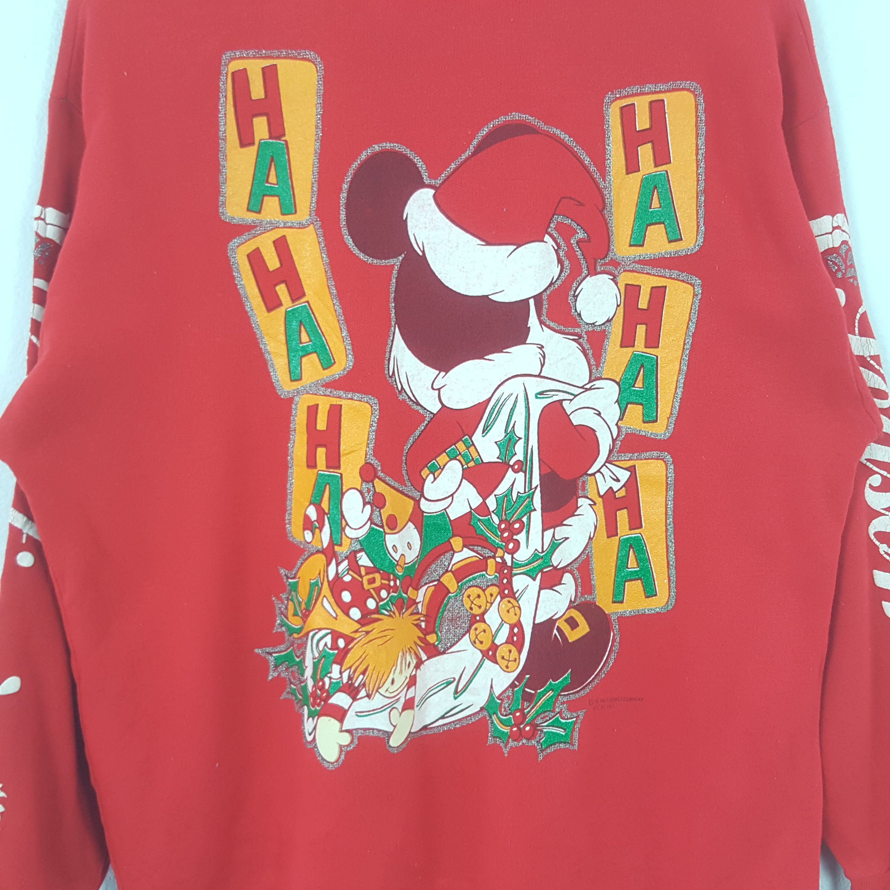 Vintage Mickey Mouse Disney Christmas Art Sweatshirt RR5