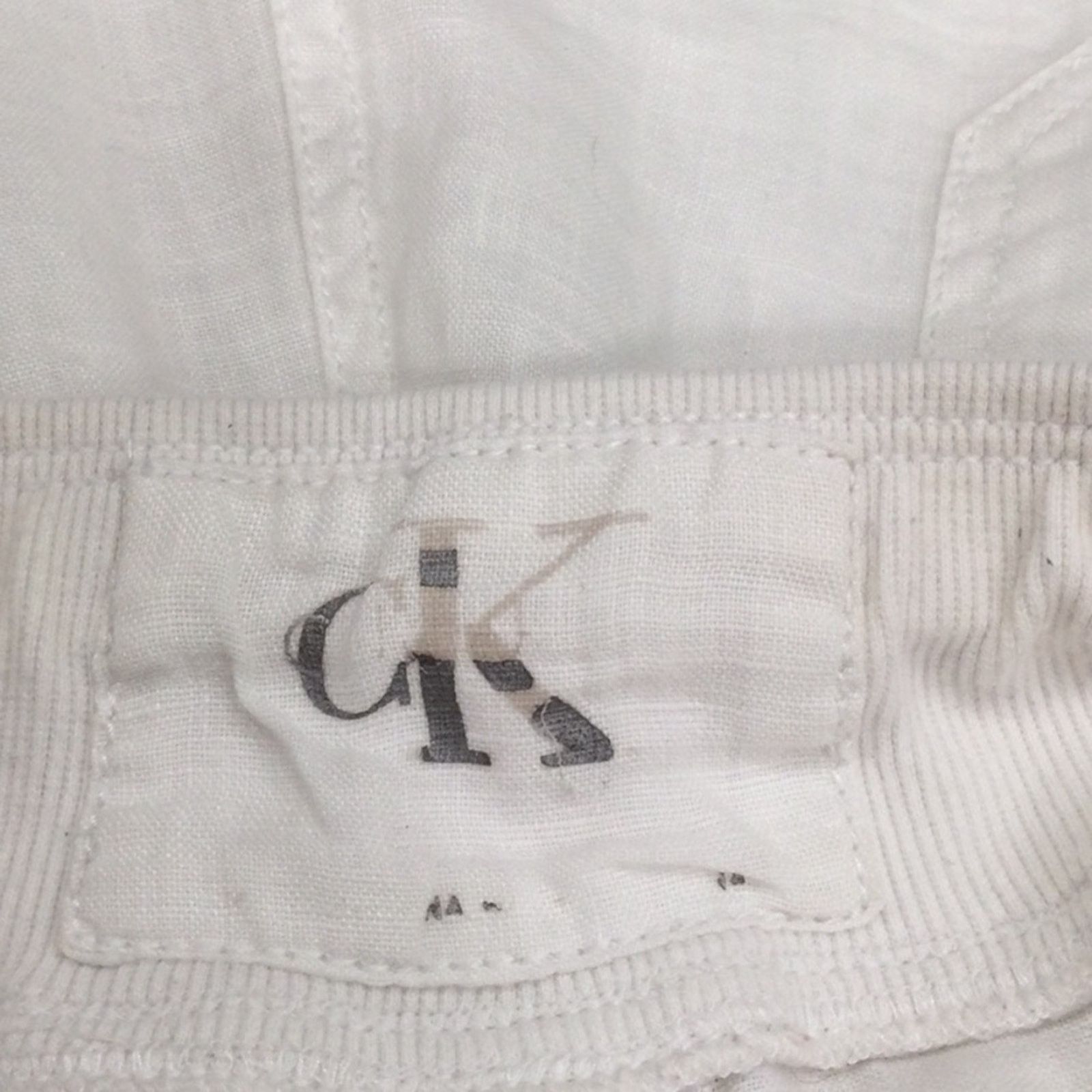 Calvin Klein CK Calvin Klein White Linen Side/Back Pockets Shorts L Size 32" / US 10 / IT 46 - 10 Thumbnail