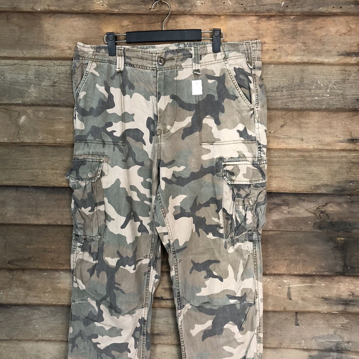 Japanese Brand DL Plus More Camo utility military cargo Pants #S2775 Size US 35 - 2 Thumbnail