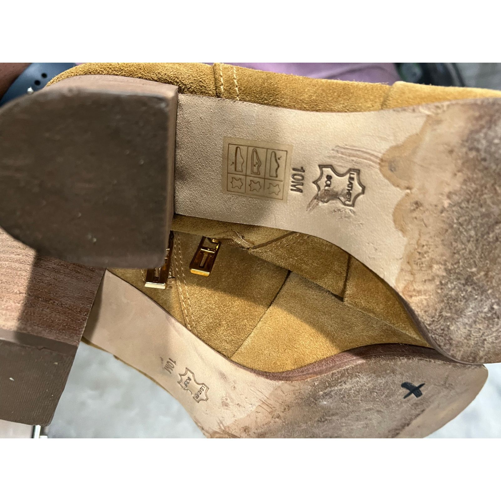 Tory Burch Tory Burch Women’s Suede Ankle Boots Tan Leather Size US 9 / IT 39 - 13 Thumbnail