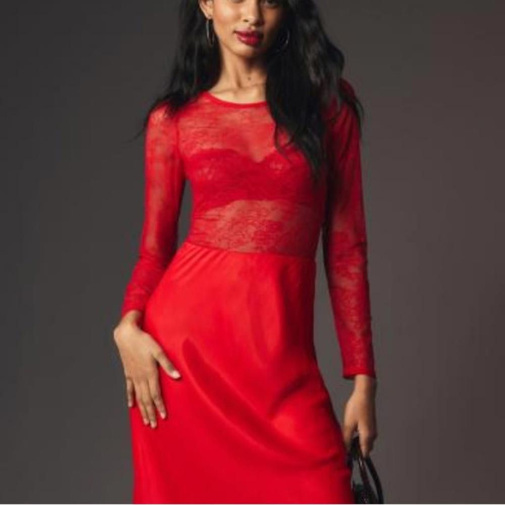 Designer Anthropologie l NWT The Harlowe Lace Bodysuit XS Size XS / US 0-2 / IT 36-38 - 9 Thumbnail