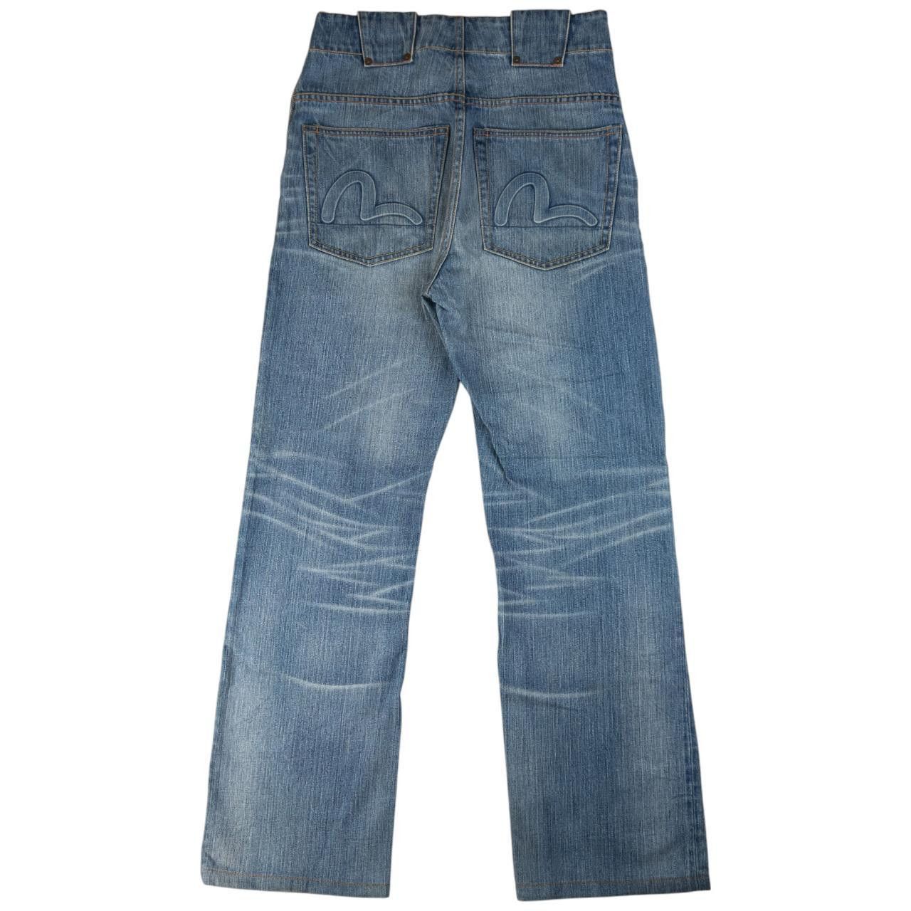 Evisu Vintage Evisu Debossed Double Gull Japanese Denim Jeans W31 Size US 31 - 2 Thumbnail