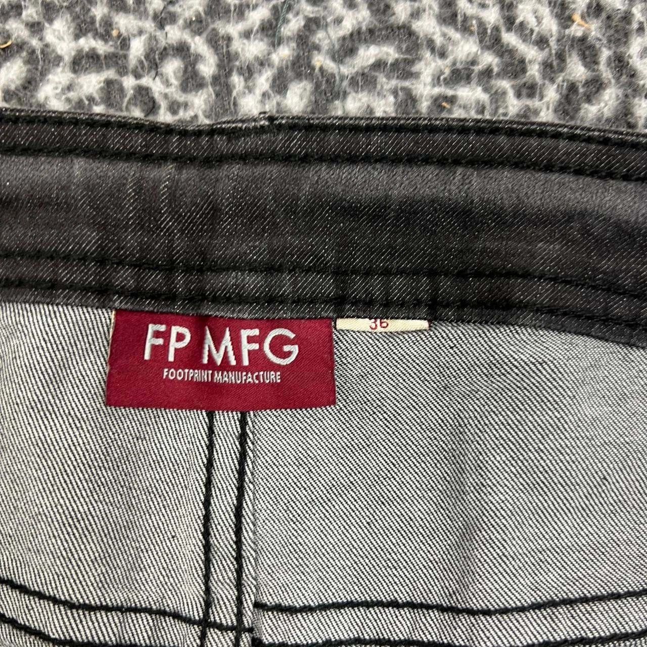 Other Footprint Manufacture Jeans Men 36x33 Black Denim Pants Size US 36 / EU 52 - 8 Thumbnail