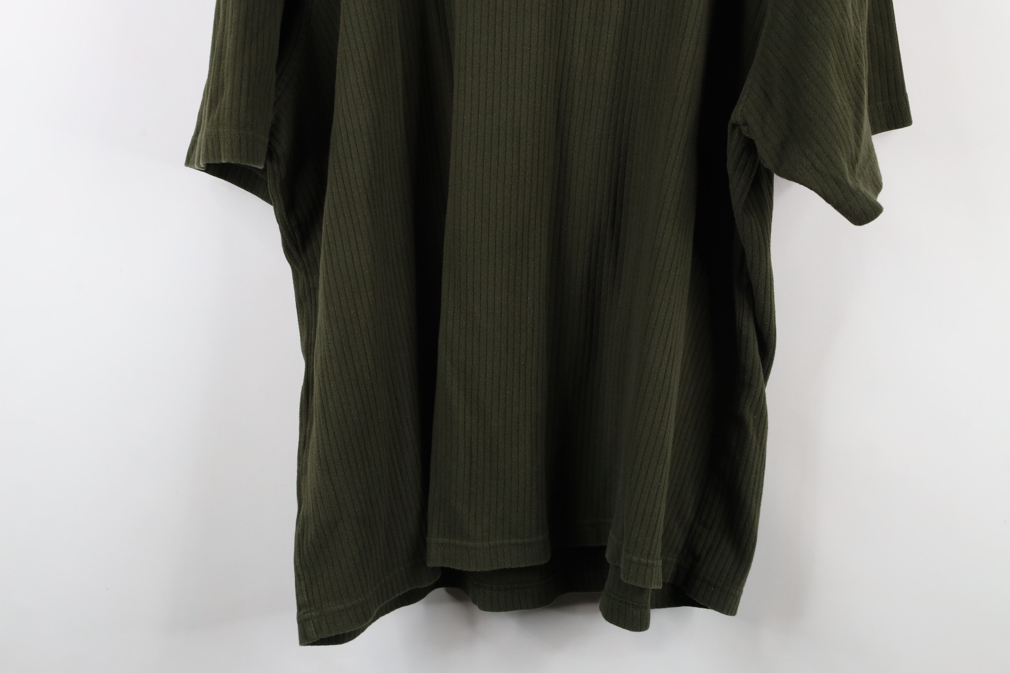 Vintage Vintage 90s Streetwear Ribbed Short Sleeve Henley T-Shirt Size US XXL / EU 58 / 5 - 10 Thumbnail
