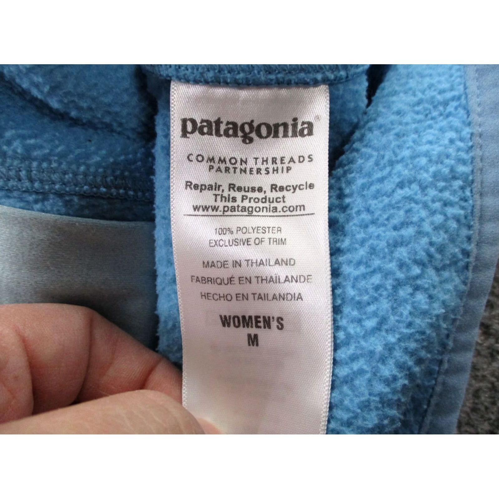 Patagonia Patagonia Jacket Women M Blue Tech Fleece Lined Hoody Hiking Outdoor 25940 Size M / US 6-8 / IT 42-44 - 7 Thumbnail