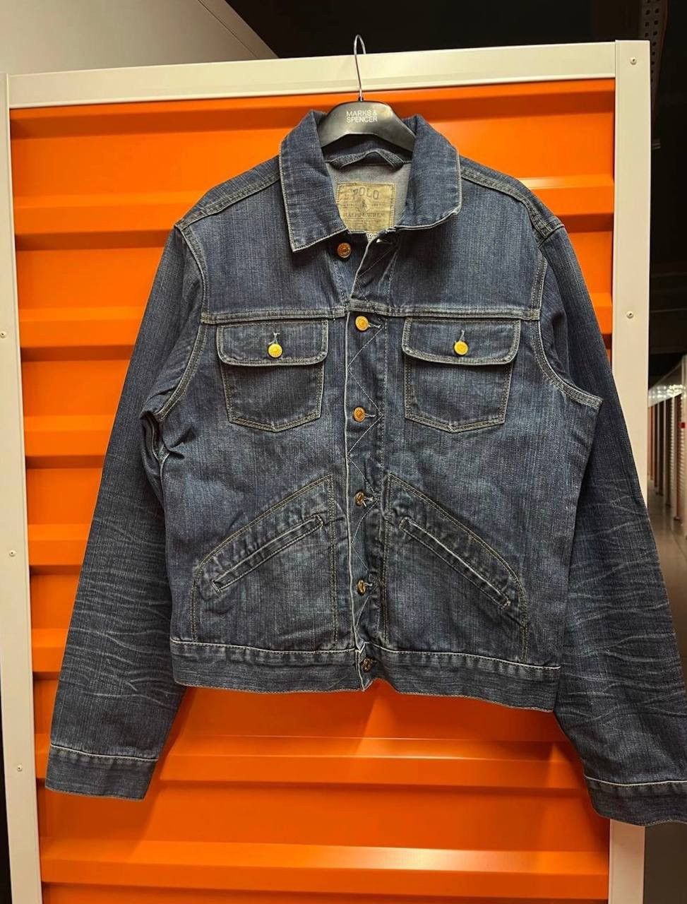 Polo Ralph Lauren 90’s Vintage POLO RALPH LAUREN Denim Jacket rare Size US M / EU 48-50 / 2 - 2 Thumbnail