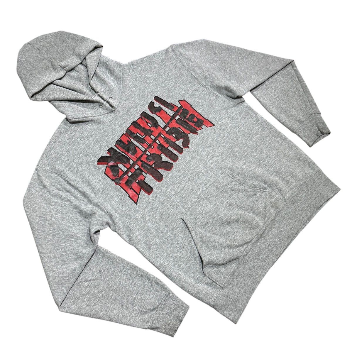 Fruit Of The Loom Vintage Gingham Punk Tribe Sweatshirt Hoodie Size US L / EU 52-54 / 3 - 3 Thumbnail
