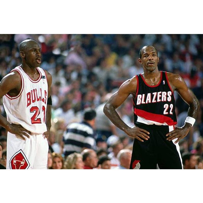 NBA × Starter Portland Blazers 90s STARTER puffer Pullover blk red vintage Size US L / EU 52-54 / 3 - 5 Thumbnail
