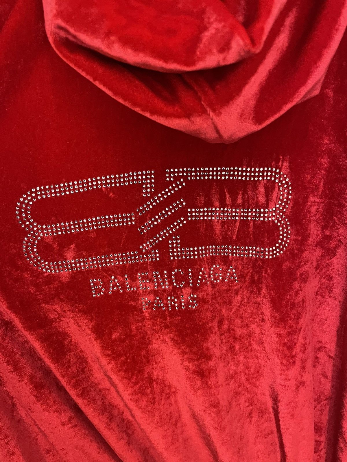 Balenciaga Velour zip-up hoodie Size S / US 4 / IT 40 - 4 Thumbnail