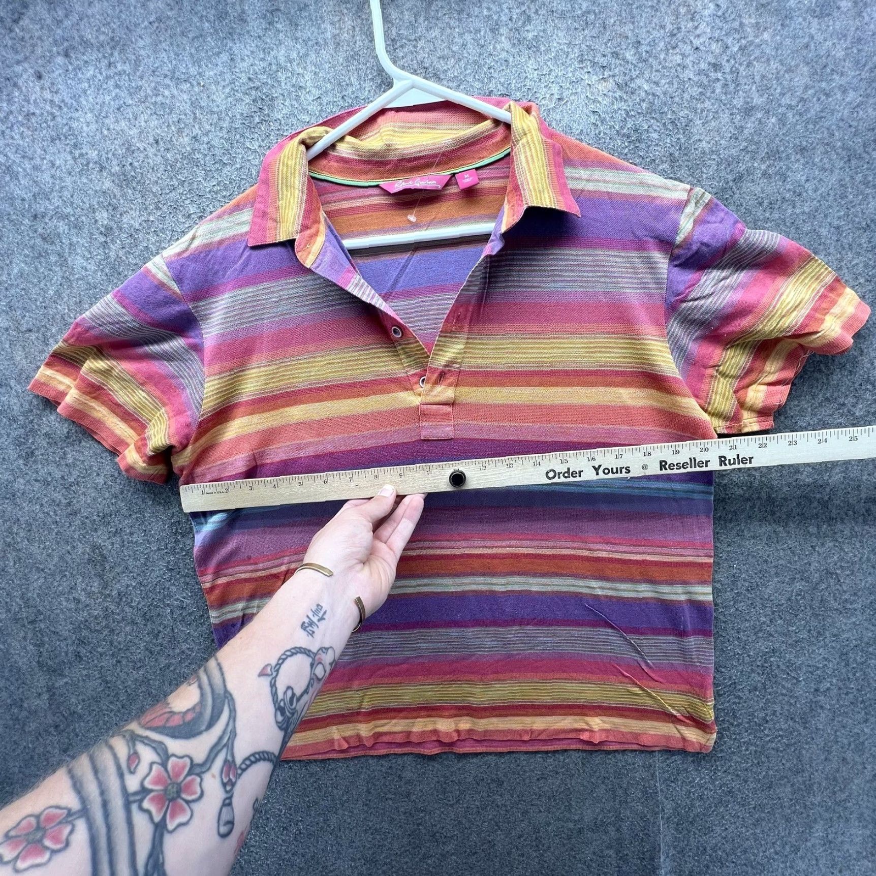 Robert Graham Robert Graham Polo Shirt Mens Medium Multicolor Stripe Short Sleeve Casual Wear RARE Size US M / EU 48-50 / 2 - 3 Thumbnail