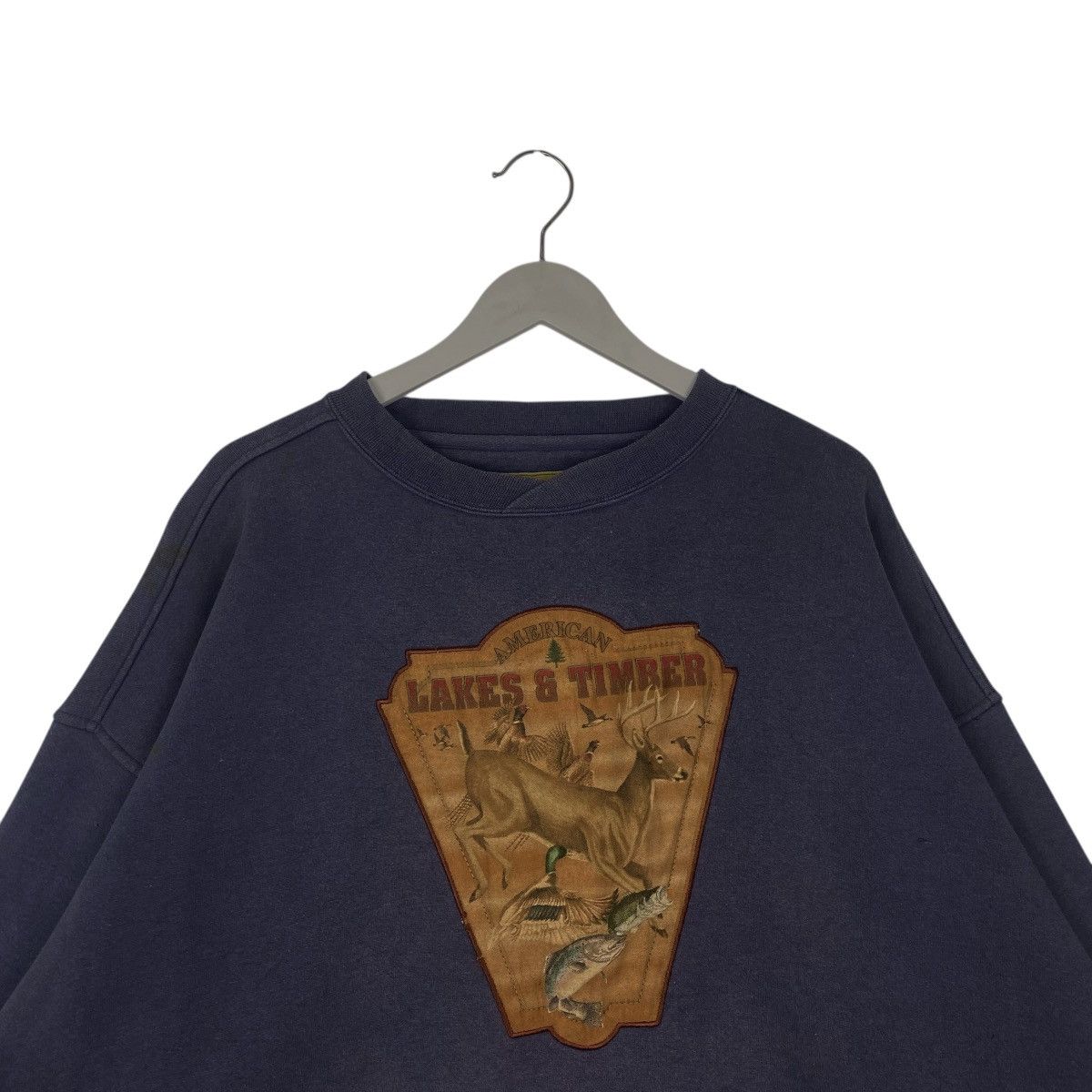 Other Vintage Lost Terrain Lake & Timber Sweatshirt Crewneck Blue Size US XXL / EU 58 / 5 - 4 Thumbnail