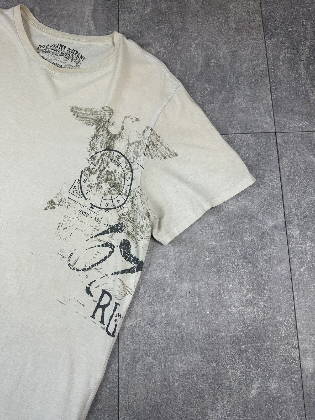 Denim & Supply Ralph Lauren Polo Jeans Ralph Lauren Graphic Print Logo T-Shirt Size US XXL / EU 58 / 5 - 3 Thumbnail