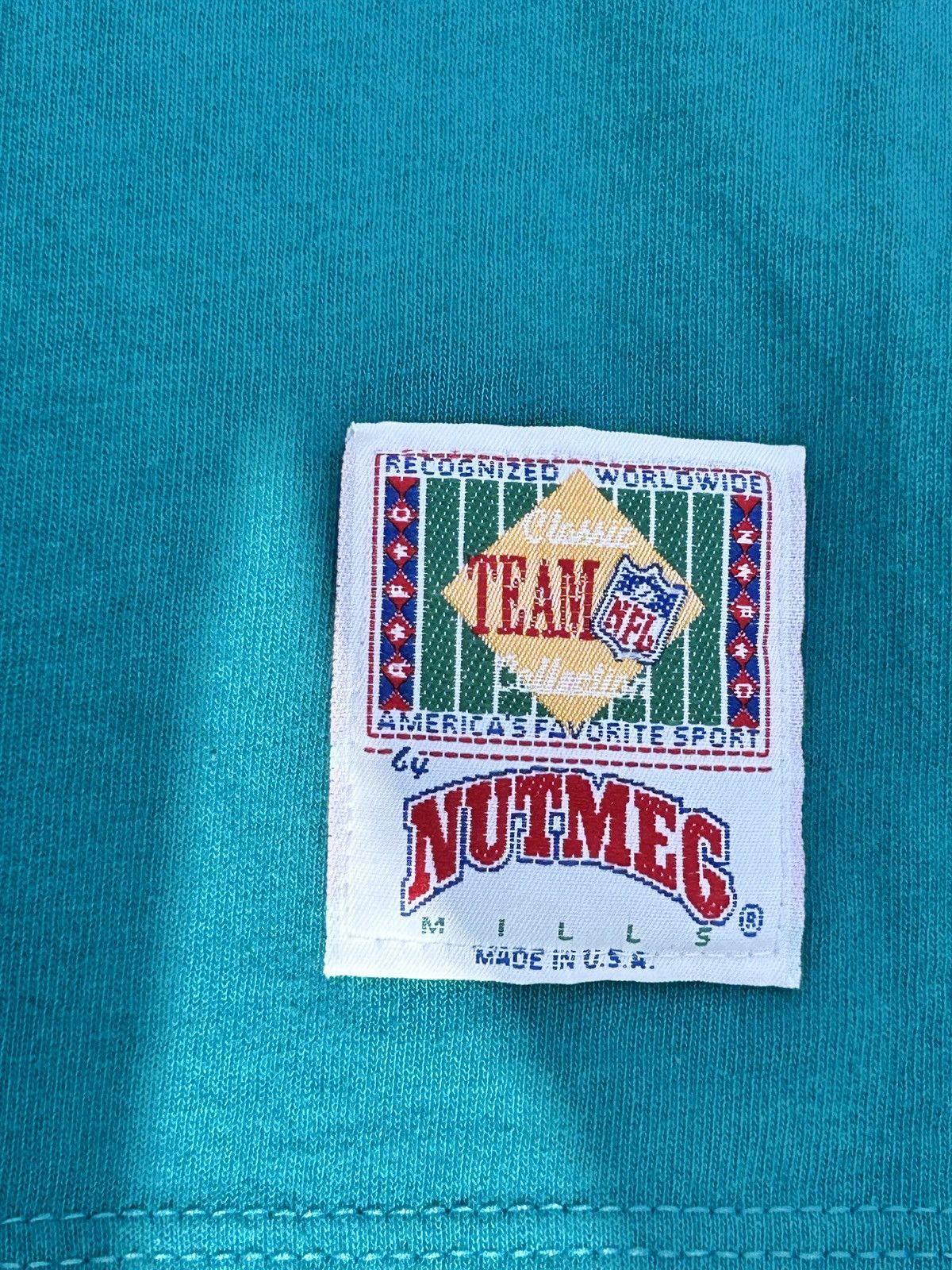 Nutmeg Nutmeg Mills 1993 Miami Dolphins t-shirt: size L Size US L / EU 52-54 / 3 - 5 Thumbnail