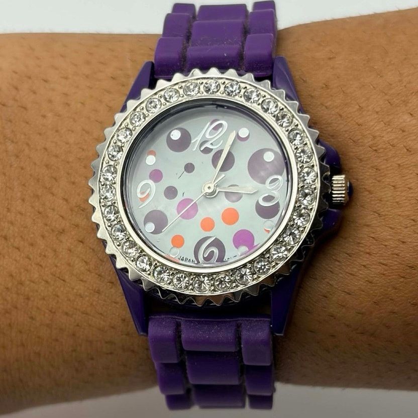 Other Purple Crystal Dot Watch Size ONE SIZE - 2 Thumbnail