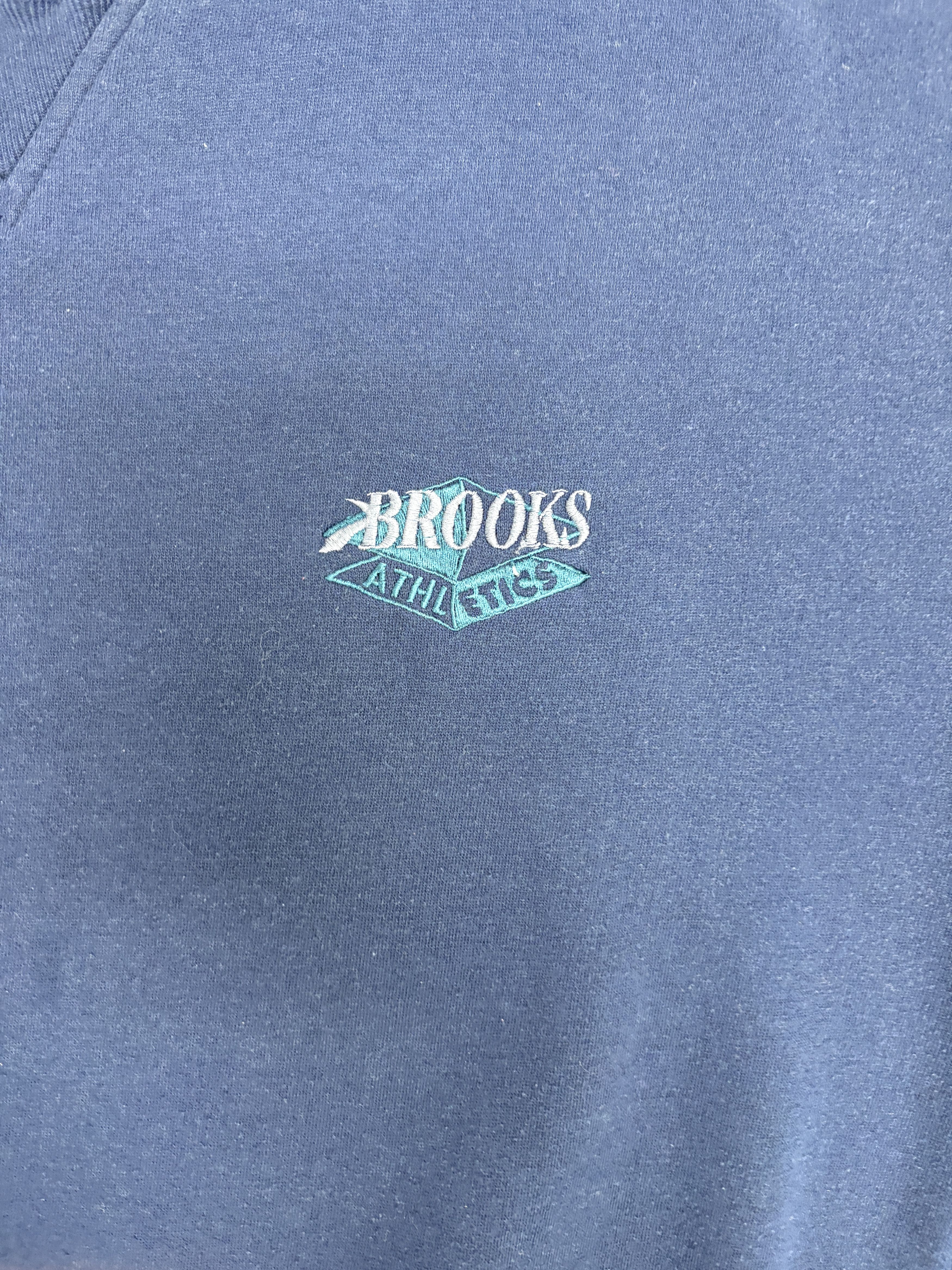 Brooks Brooks Athletics Vintage Blue Crewneck Sweater Size US L / EU 52-54 / 3 - 2 Thumbnail