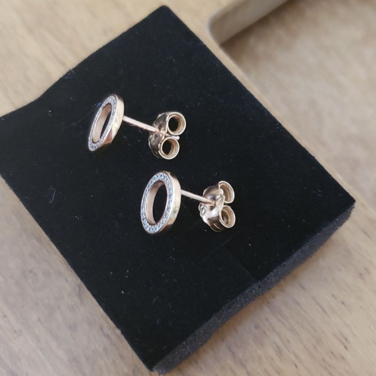 pandora Pandora Rose Gold Sparkling Circle Stud Earrings Size ONE SIZE - 5 Thumbnail