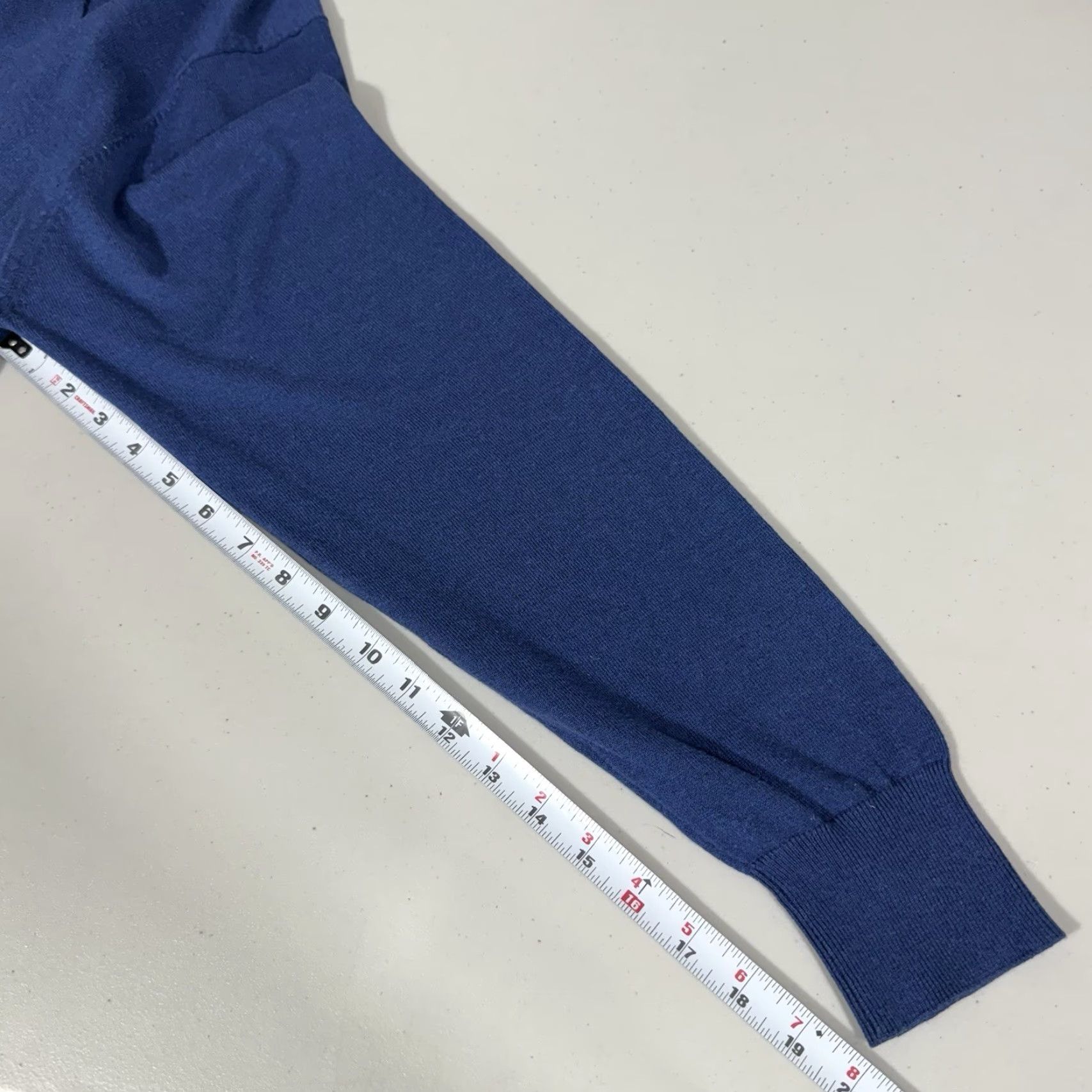 Vintage VINTAGE Luca diMarco Shirt XL Blue Silk/Cotton 1/4 Zip Collared 90s Men’s Slim/Luxury Brand: Luca diMarco 1/4 Zip Faint stain on front Size US XL / EU 56 / 4 - 4 Thumbnail