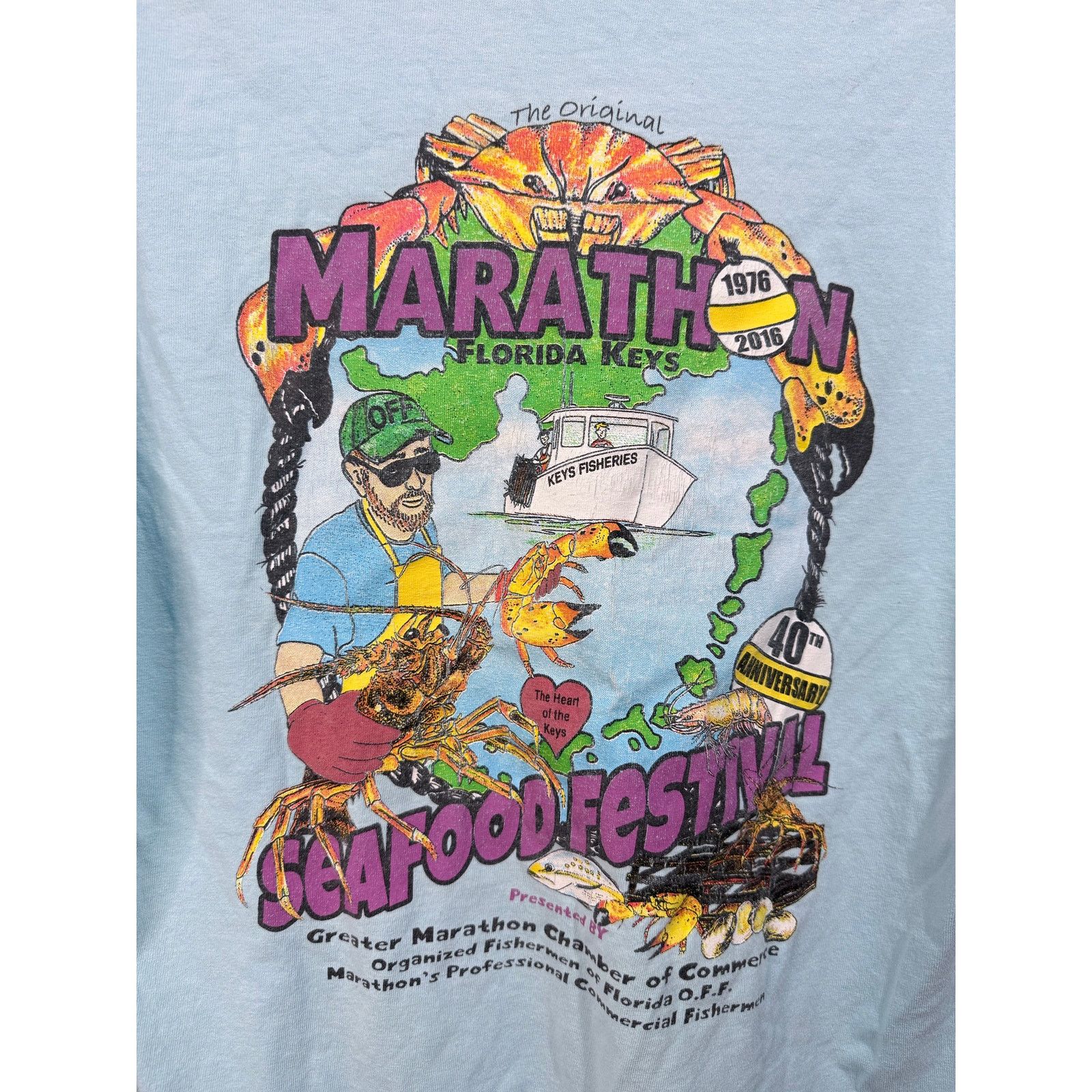 Gildan Large 16’ Key west seafood marathon Size US L / EU 52-54 / 3 - 3 Thumbnail