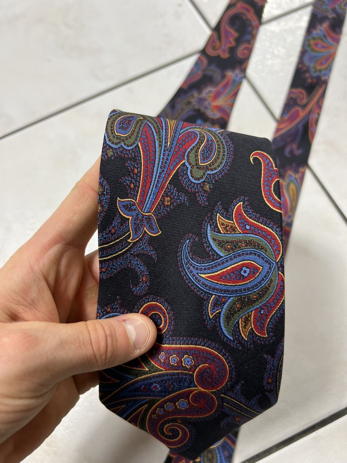 Ralph Lauren Ralph Lauren silk tie luxury floral psychedelic patterned Size ONE SIZE - 11 Thumbnail