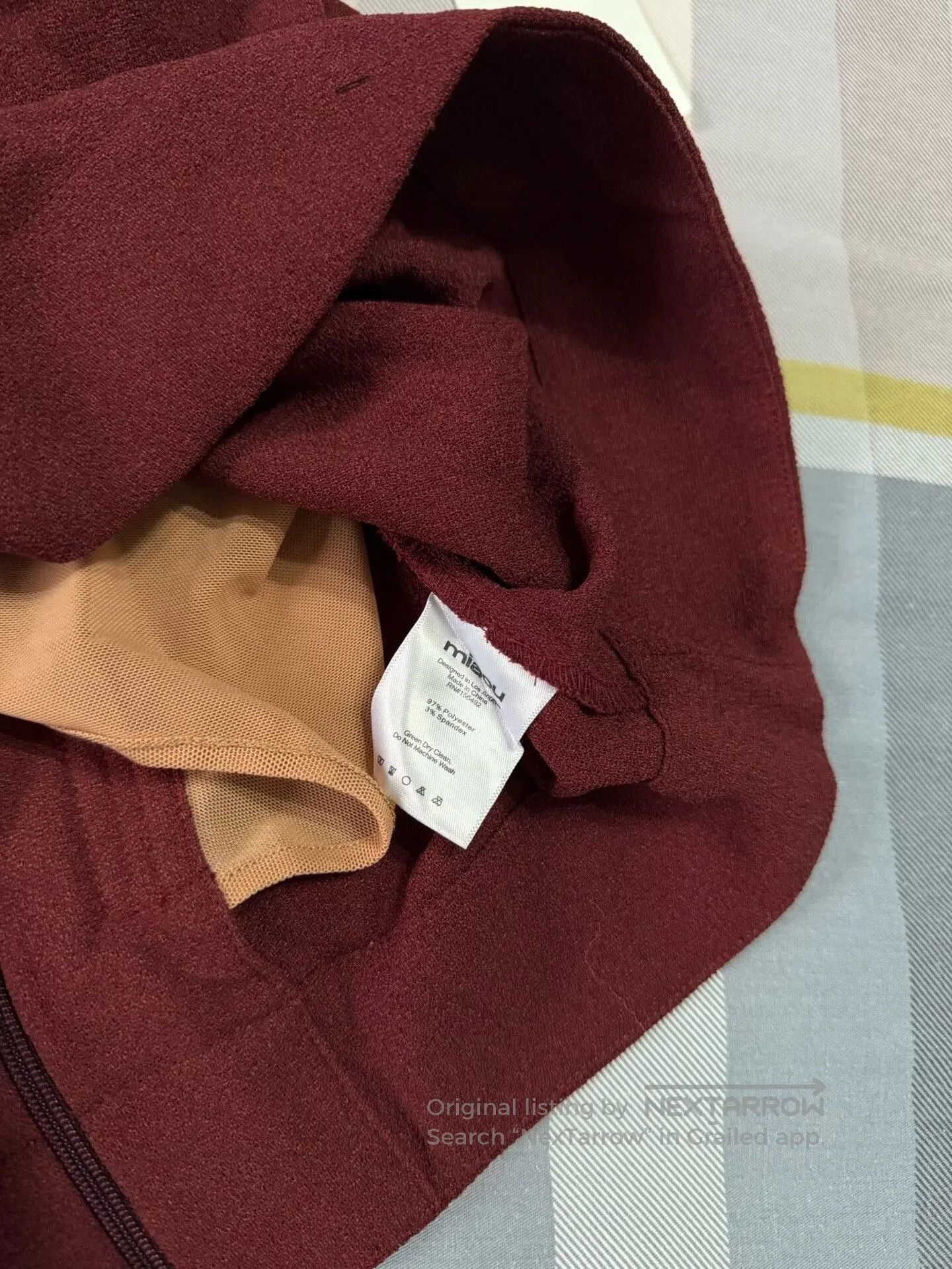 Miaou Miaou Sleeveless Top in Burgundy Color. Size S / US 4 / IT 40 - 6 Thumbnail