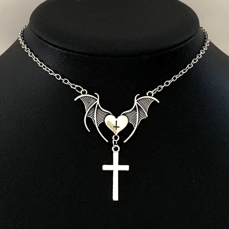 Jewelry Limited 2Pcs Goth Mysterious Dark Coffin Drop Necklace Size ONE SIZE - 2 Thumbnail