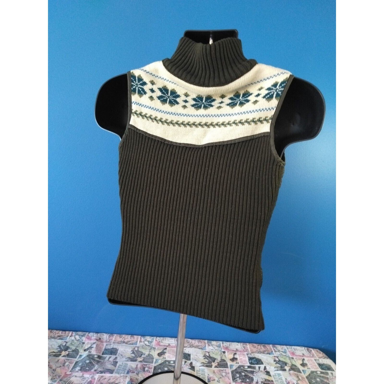 Other Girls Junior Brown VEST. SIZE L Full Zip Size L / US 10 / IT 46 - 6 Thumbnail