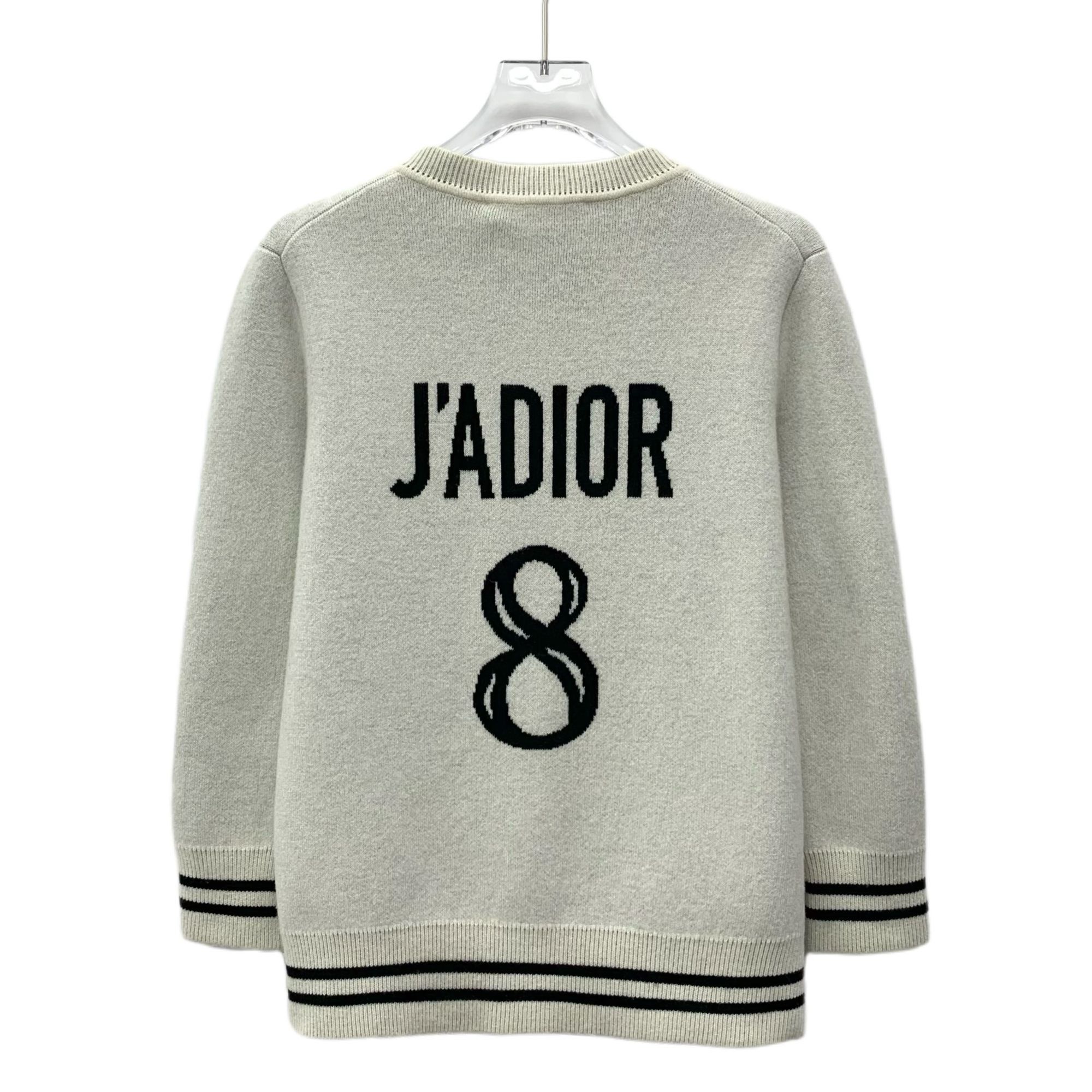 Dior CHRISTIAN DIOR CASHMERE CARDIGAN SWEATER WITH STRIPED TRIM S Size XS / US 0-2 / IT 36-38 - 8 Thumbnail
