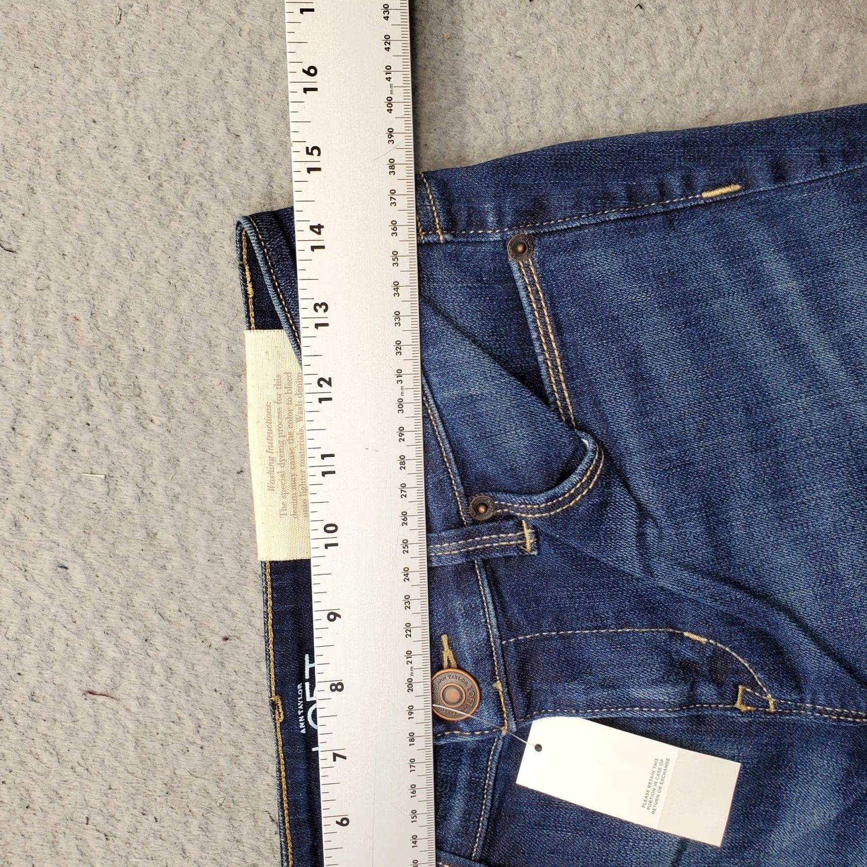 Loft Ann Taylor LOFT Skinny Jeans Womens 2 Blue Denim 5-Pocket Streetwear Size 26" / US 2 / IT 38 - 6 Thumbnail