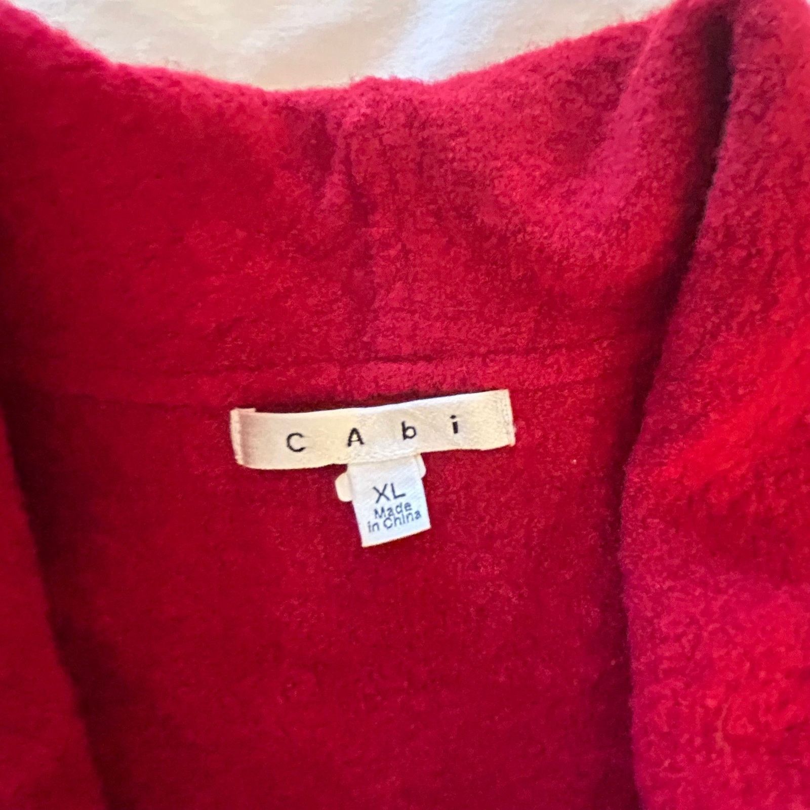 Other CAbi Red Wool Blend Shawl Collar Wrap Jacket Belted Coat XL Size XL / US 12-14 / IT 48-50 - 2 Thumbnail