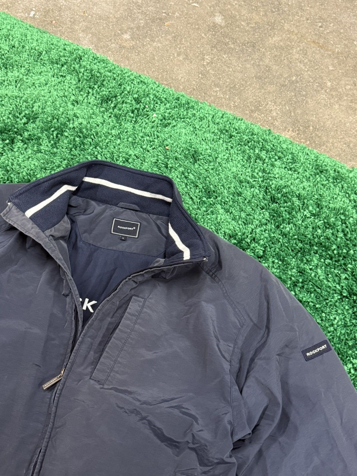 Rockport × Vintage Rare Vintage Rockport Navy Jacket Large Size US L / EU 52-54 / 3 - 4 Thumbnail