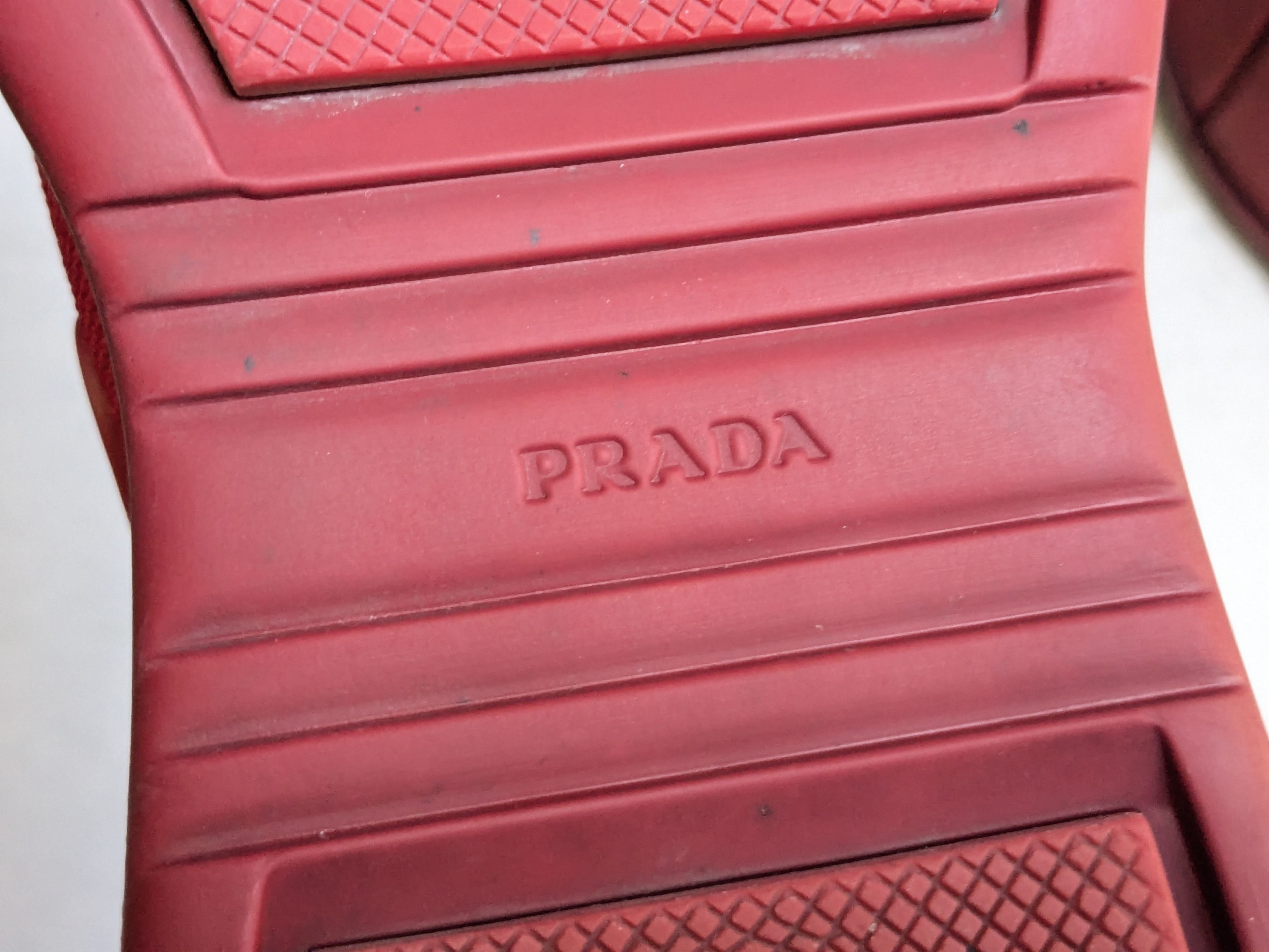 Prada Prada America's Cup Sneakers Red 9 Knit Low Tops Size US 9 / EU 42 - 16 Thumbnail