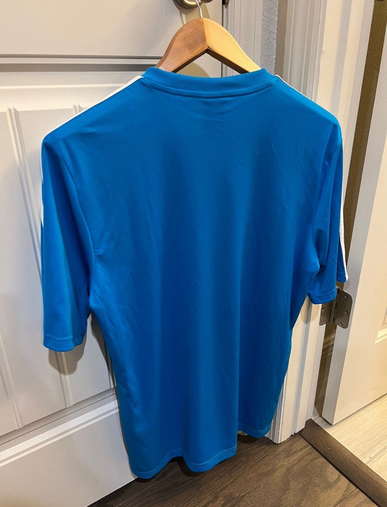 Adidas Adidas Climalite V-Neck Athletic Tee - Cobalt Blue & White Size US M / EU 48-50 / 2 - 4 Thumbnail