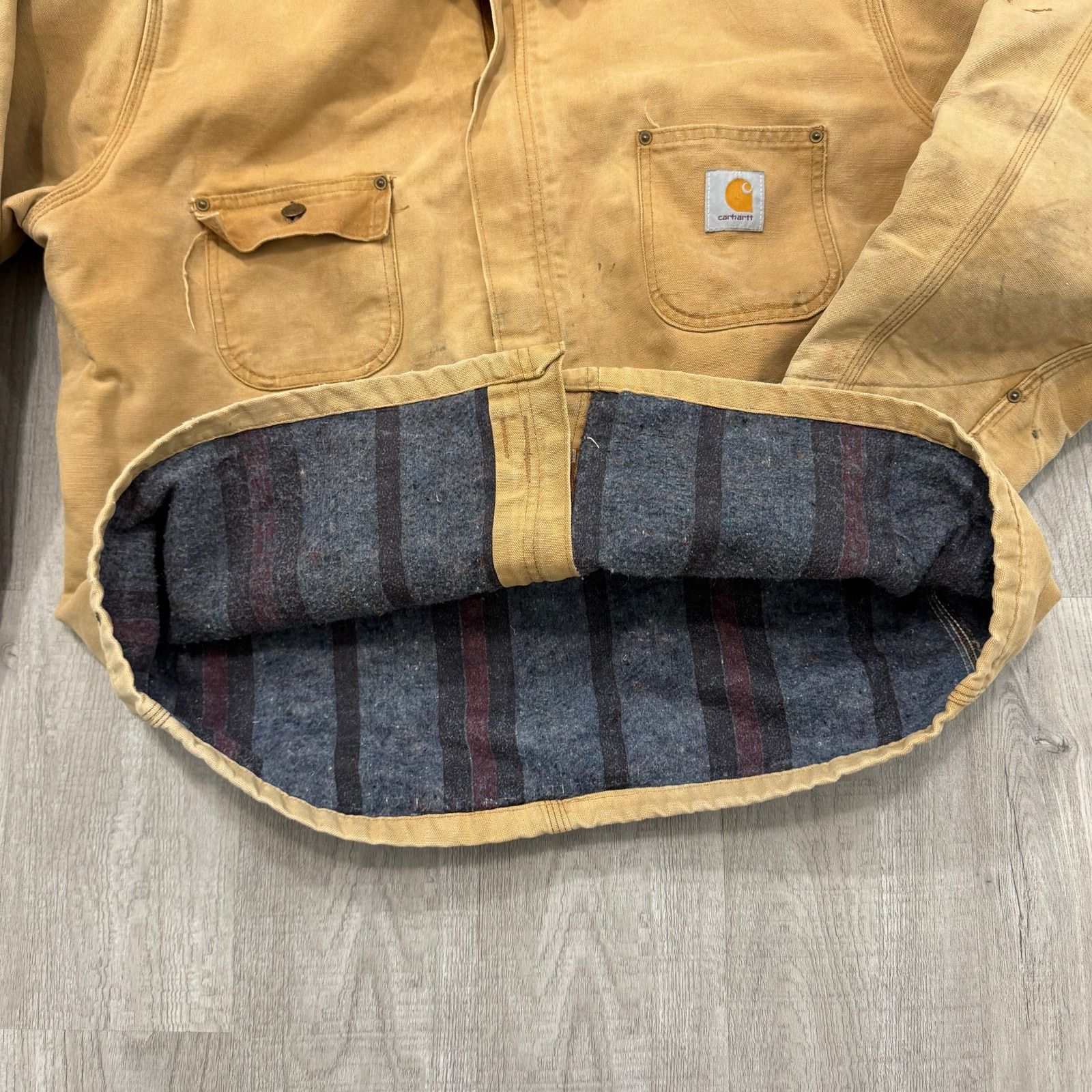 Carhartt Vintage Carhartt Chore Jacket XL Blanket Lined Distressed Size US XL / EU 56 / 4 - 8 Thumbnail