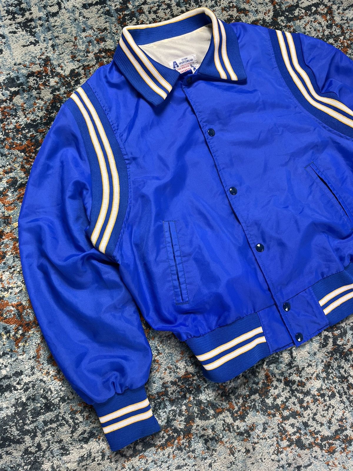 Vintage Vintage 70s Varsity Jacket teddy hedi slimane style boxy fit Size US L / EU 52-54 / 3 - 4 Thumbnail