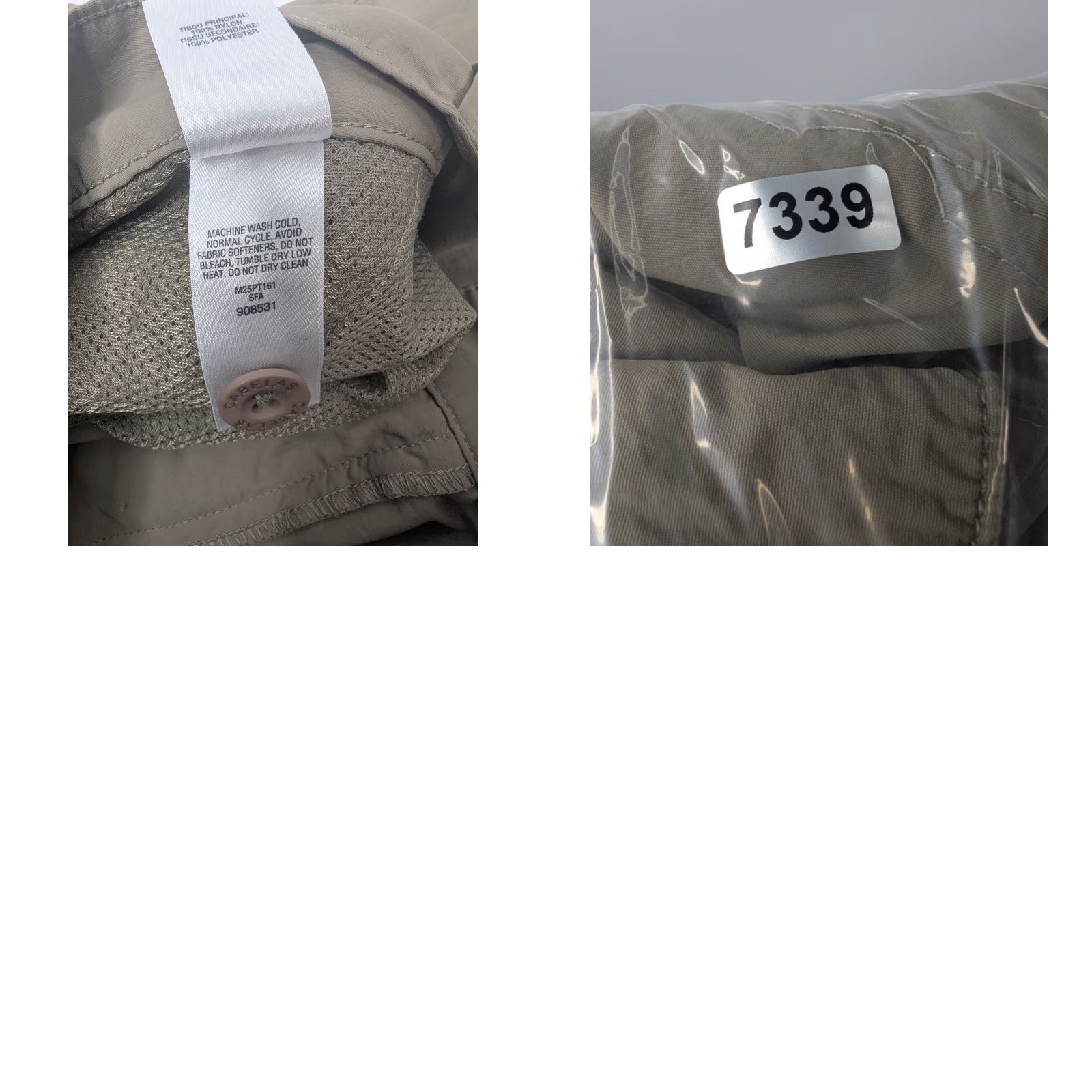 Vintage Cabela's Cargo Pants Mens XL Nylon Convertible Outdoors Classic Fit Tan Straight Front Pants Size US 36 / EU 52 - 10 Thumbnail