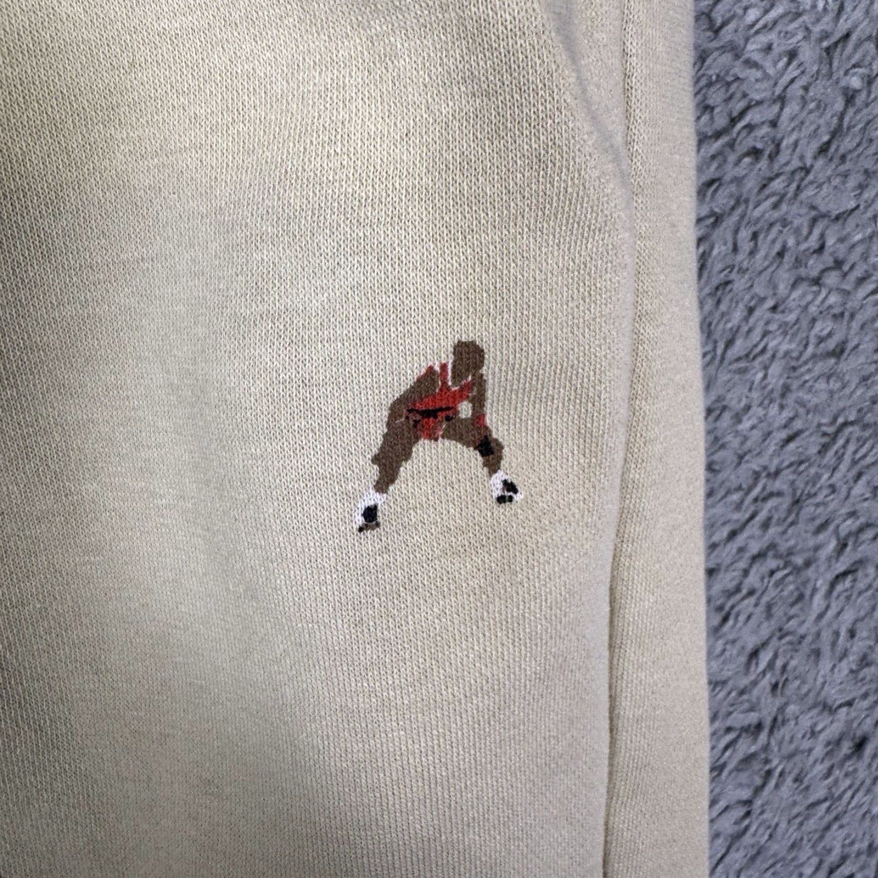Jordan Brand Air Jordan Sweatpants Men's L Fleece Pants All Over Print Jumpman AOP DV9390 Size US 33 - 4 Thumbnail