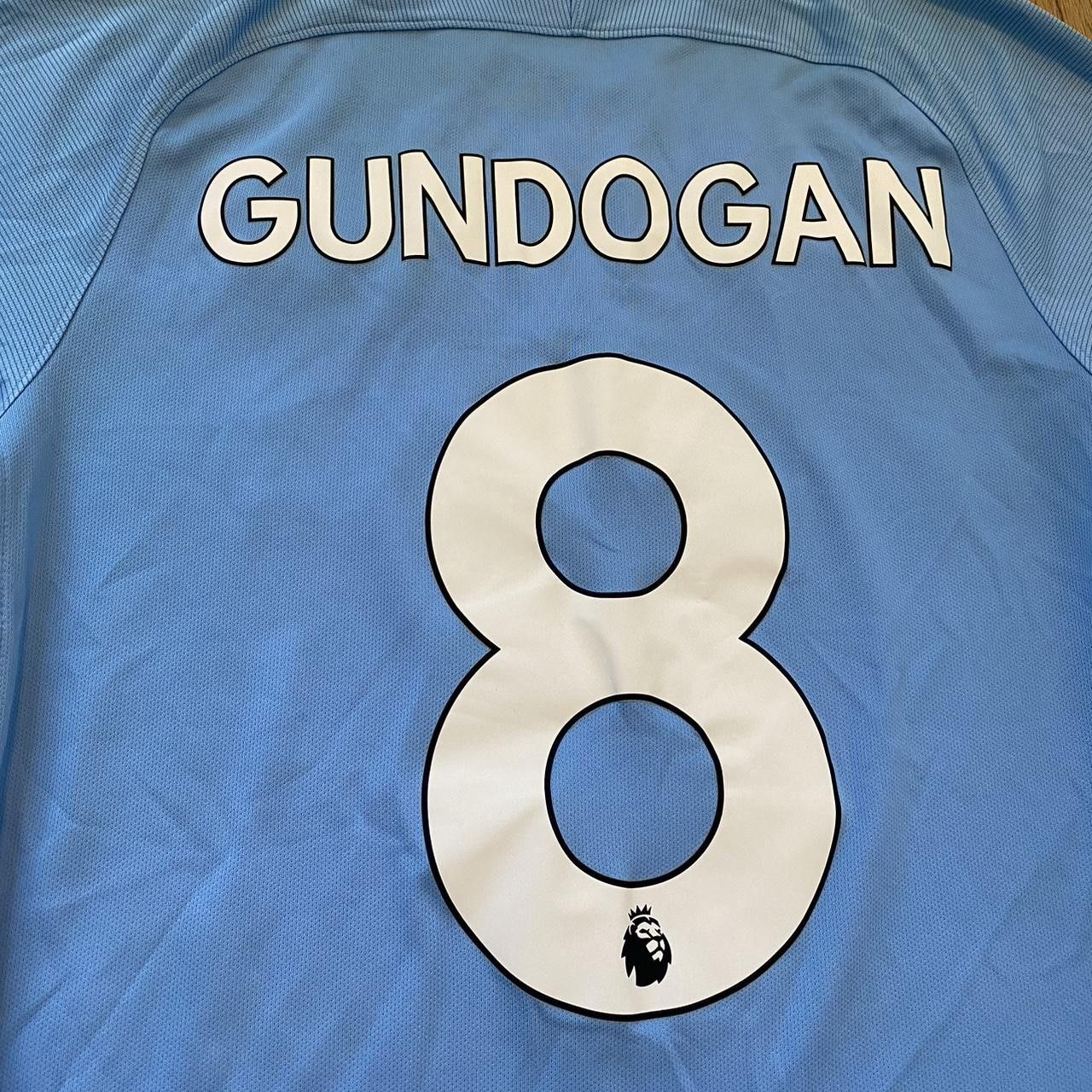 Nike 2017-18 *8 Gundogan Manchester City Nike Home Shirt Size US S / EU 44-46 / 1 - 4 Thumbnail