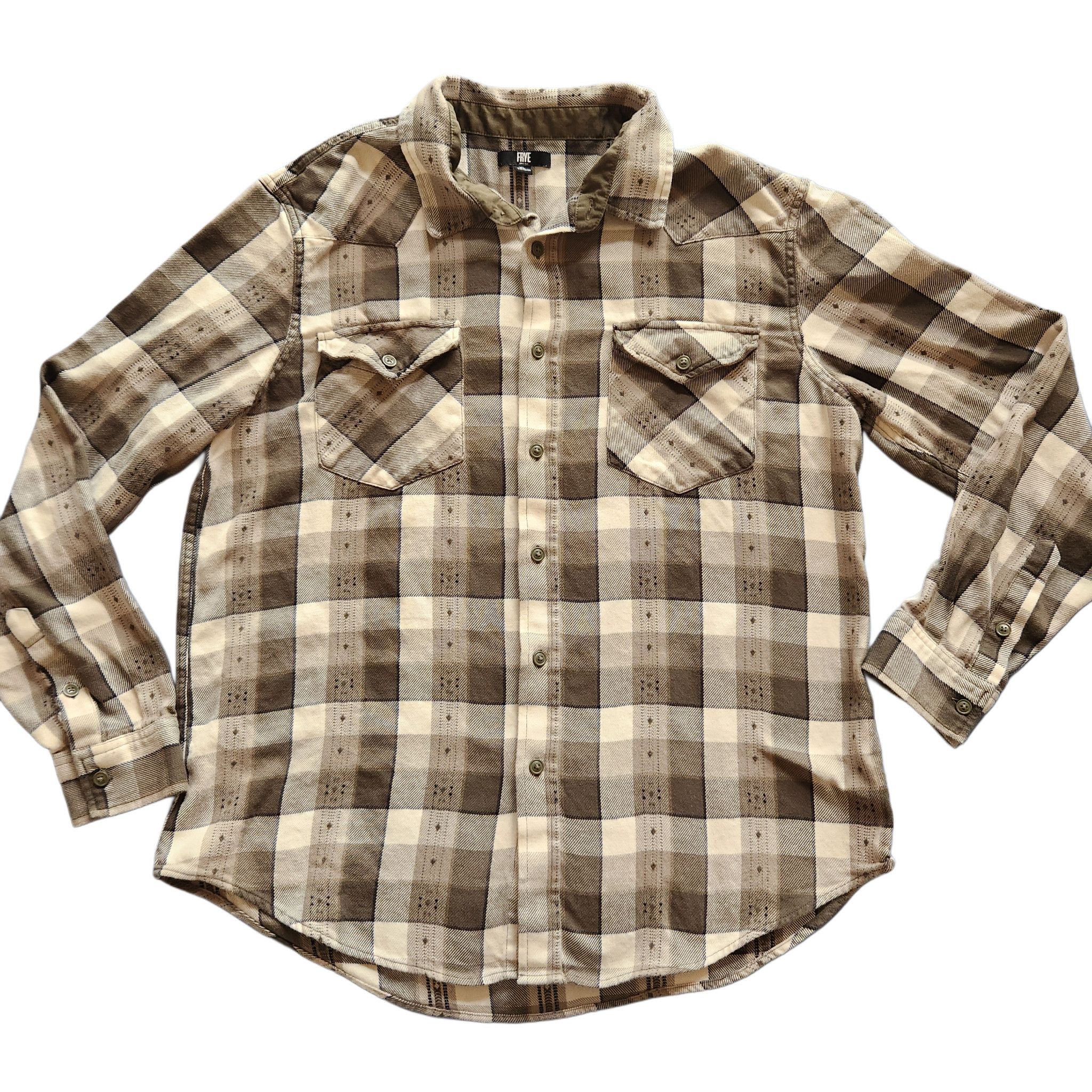 Frye Frye plaid button flannel shirt retro stars western boho Size US XL / EU 56 / 4 - 2 Thumbnail