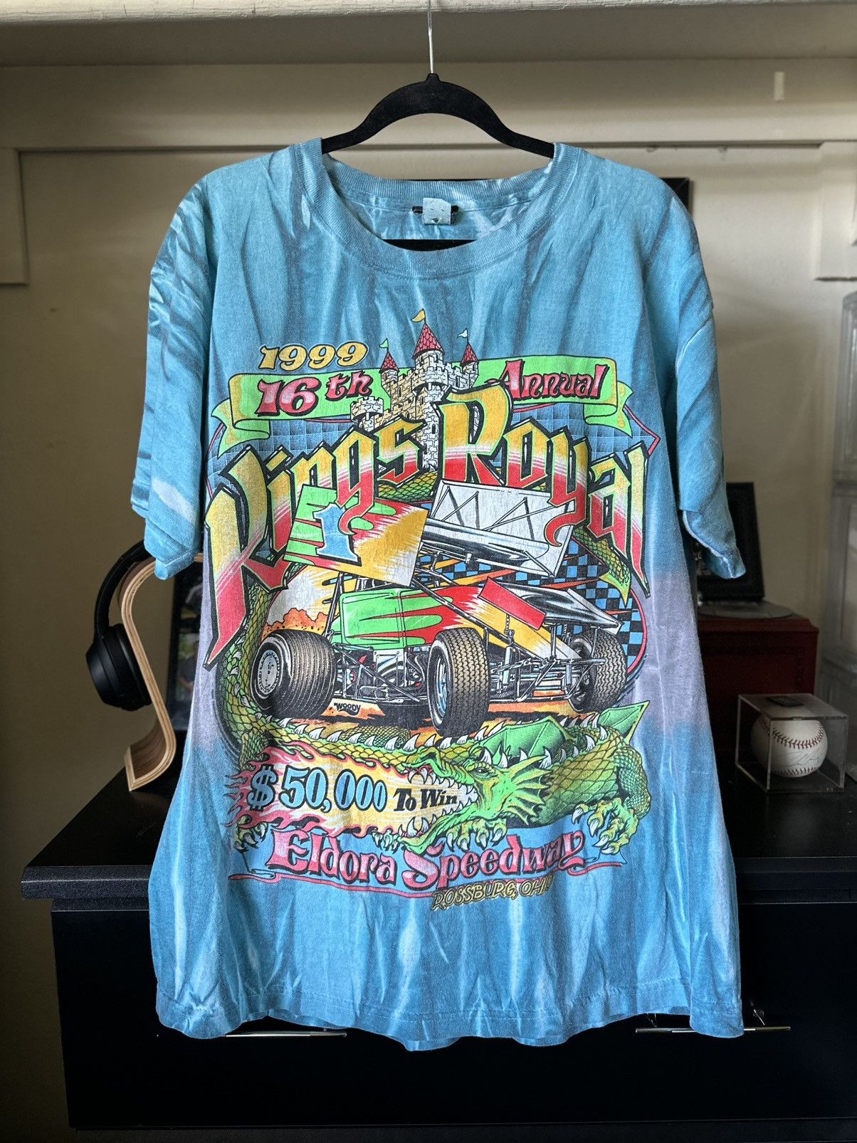 Vintage Vintage 90’s Kings Royal Race TShirt Size US XL / EU 56 / 4 - 1 Thumbnail