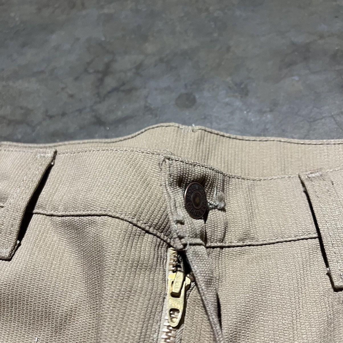 Levi's × Vintage Vintage 70s Levi’s 517 Tan Sta-Prest Flared Pants 38x30 Size US 38 / EU 54 - 7 Thumbnail