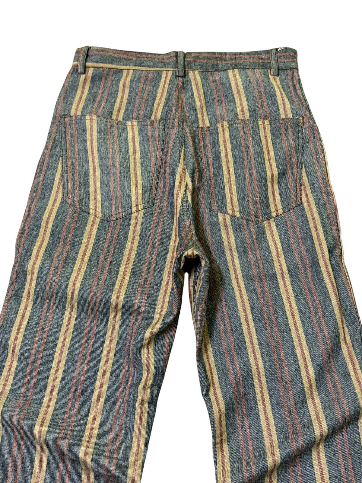 Hysteric Glamour Retro Striped Flared Pants with Boho Vibes Size US 27 - 10 Thumbnail