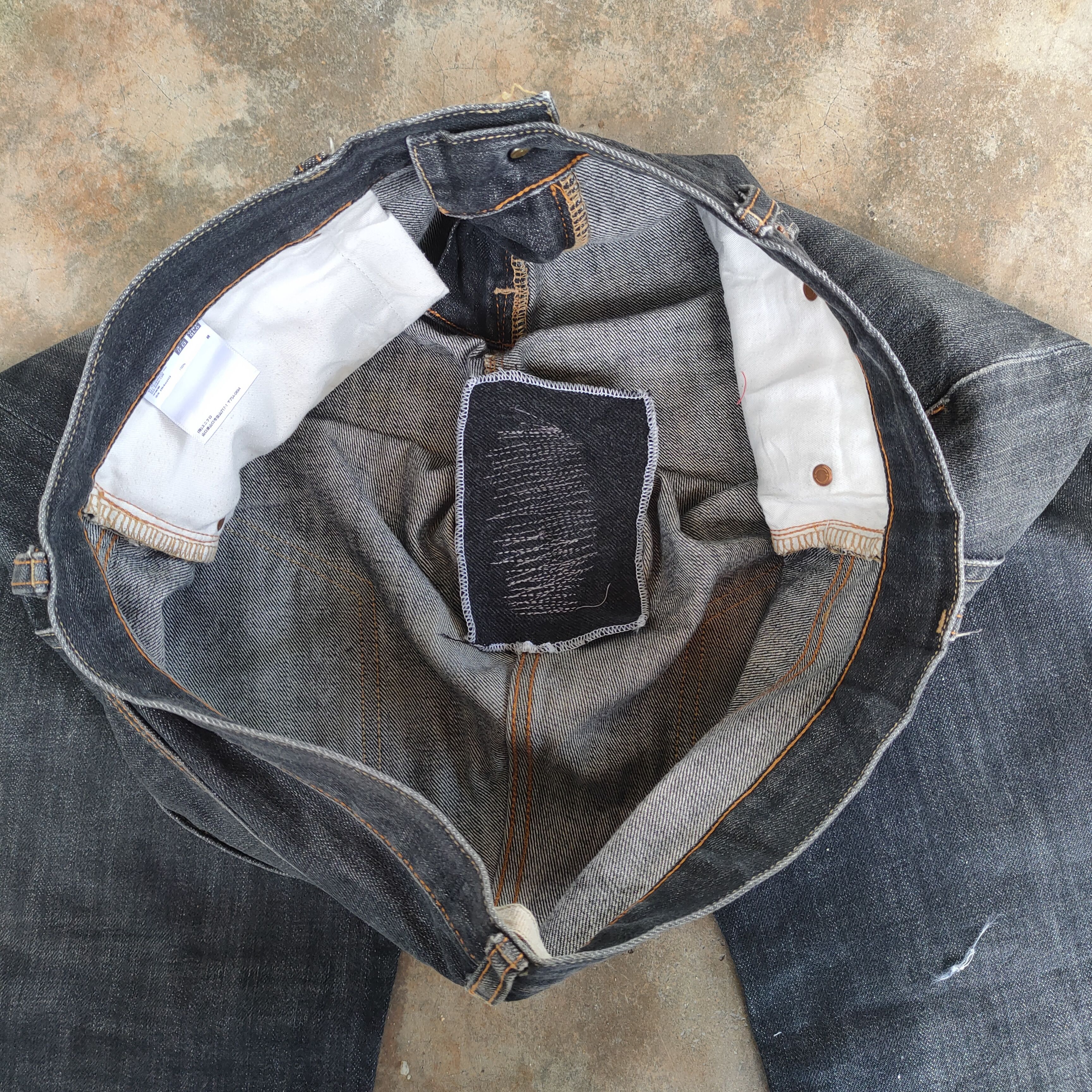 Japanese Brand Vintage Japan faded black jeans denim pants Size US 35 - 12 Thumbnail