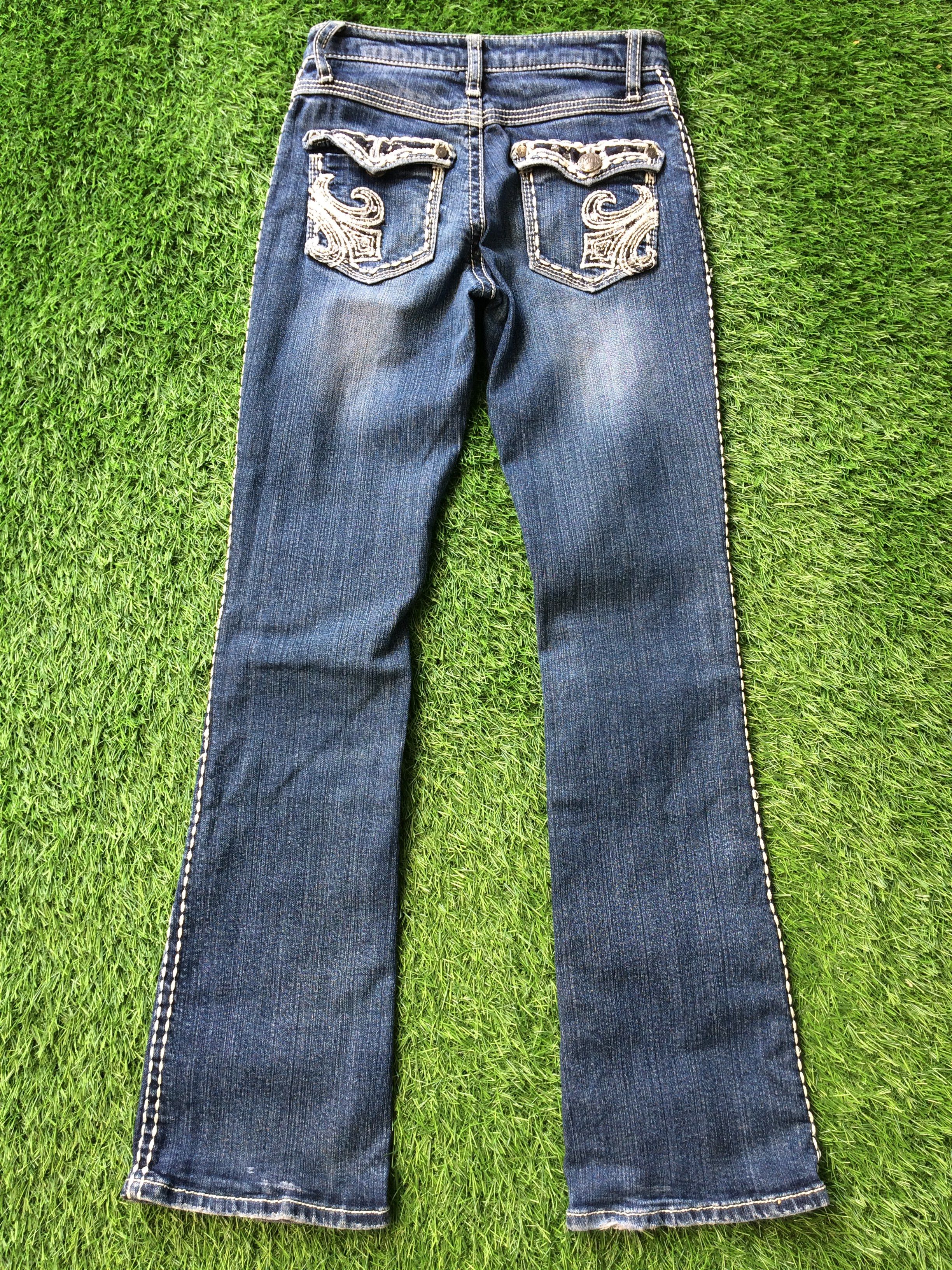 Japanese Brand Low Rise Bootcut Jeans D-793 Size 24" / US 00 / IT 34 - 2 Thumbnail