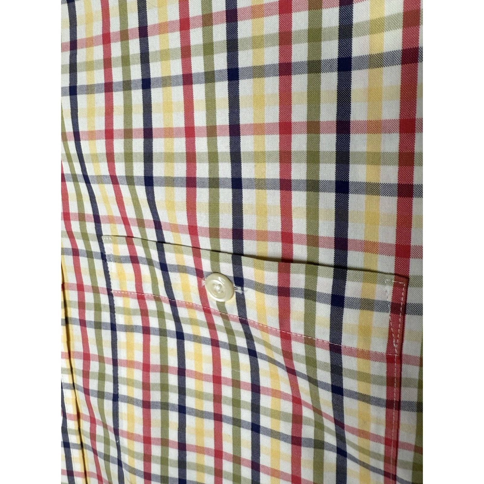 Orvis Orvis Button-Up Shirt Mens M Button-Down Collar Check Long Sleeve Multicolor Cotton Size 40R - 3 Thumbnail