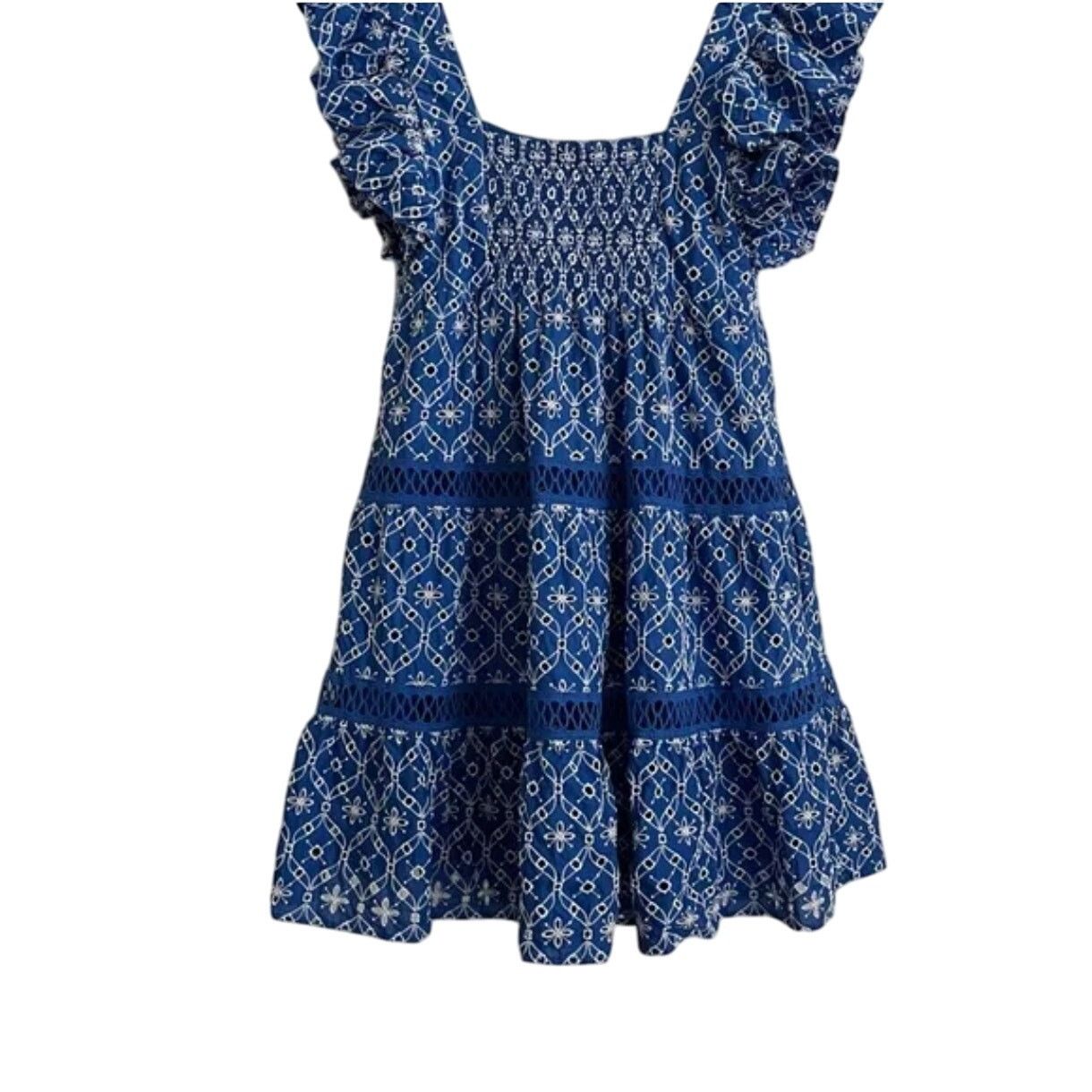 Lilly Pulitzer Lilly Pulitzer Morrie Ruffle Sleeve Blue Grotto Flutter 2 Size XS / US 0-2 / IT 36-38 - 4 Thumbnail