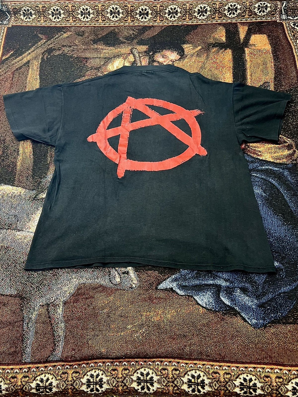 Band Tees Megadeth Anarchy Vintage Tee Size US XL / EU 56 / 4 - 4 Thumbnail